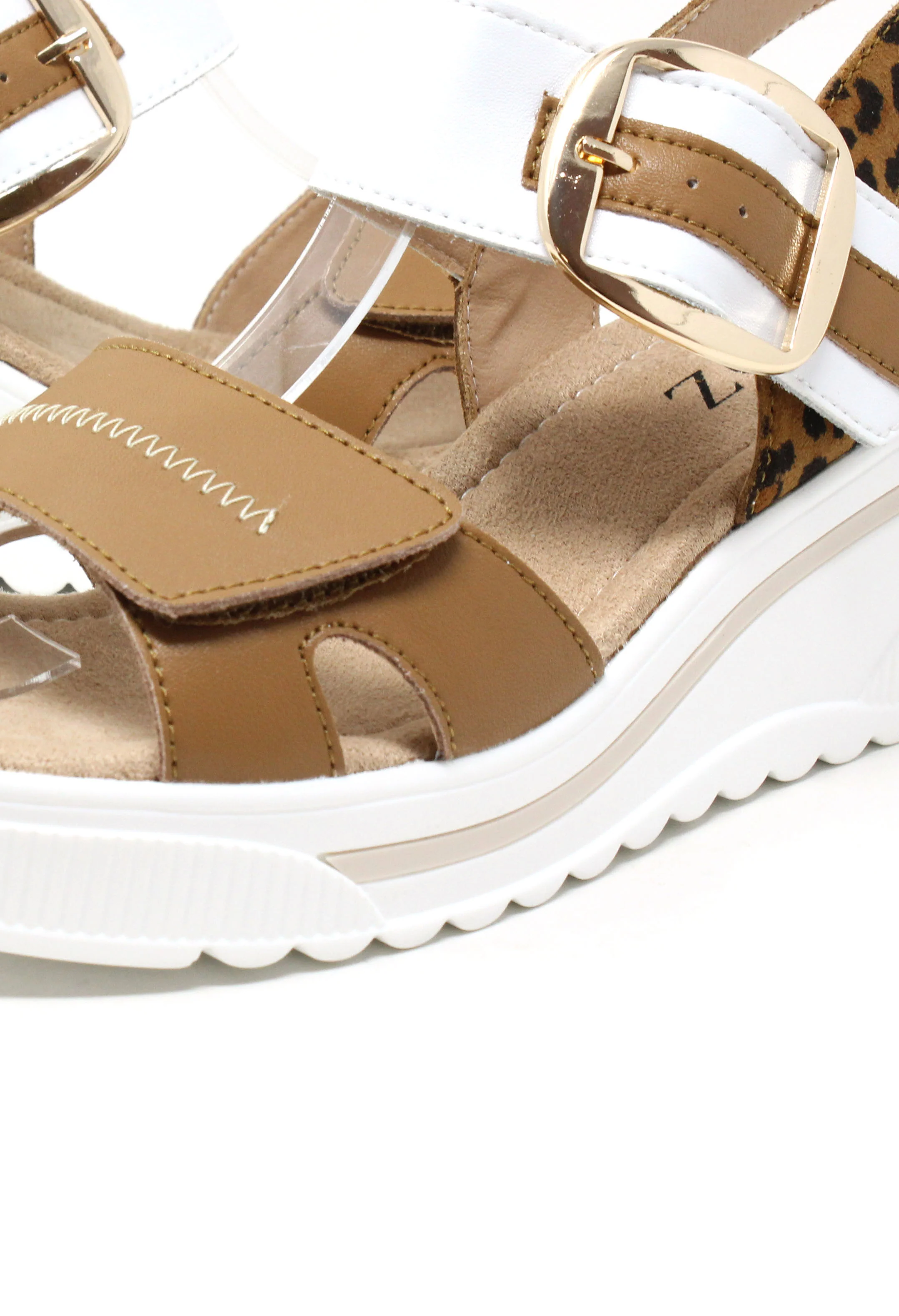 Buckle Detail Wedge Sandal - Image 10