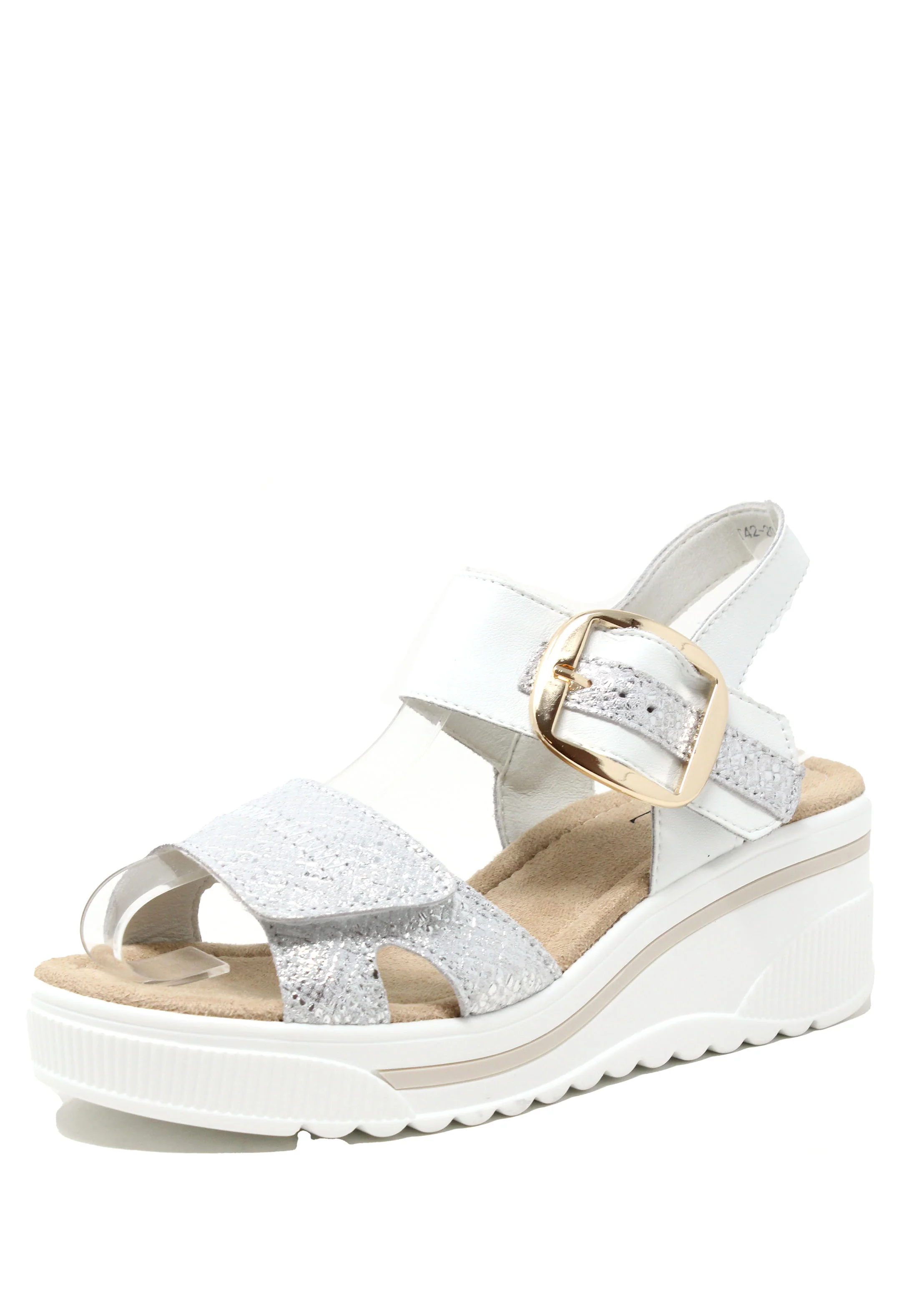 Buckle Detail Wedge Sandal - Image 12