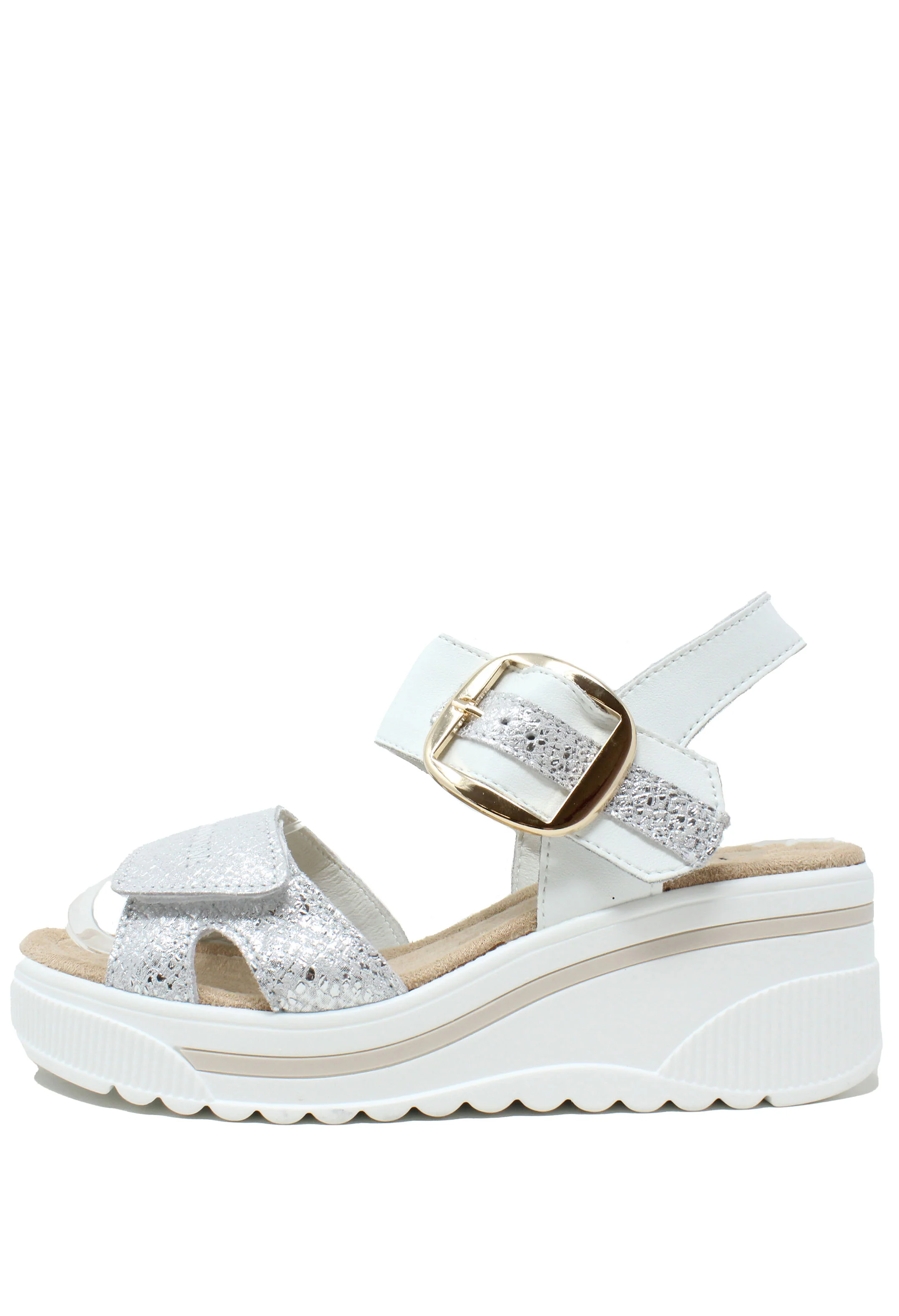 Buckle Detail Wedge Sandal - Image 13