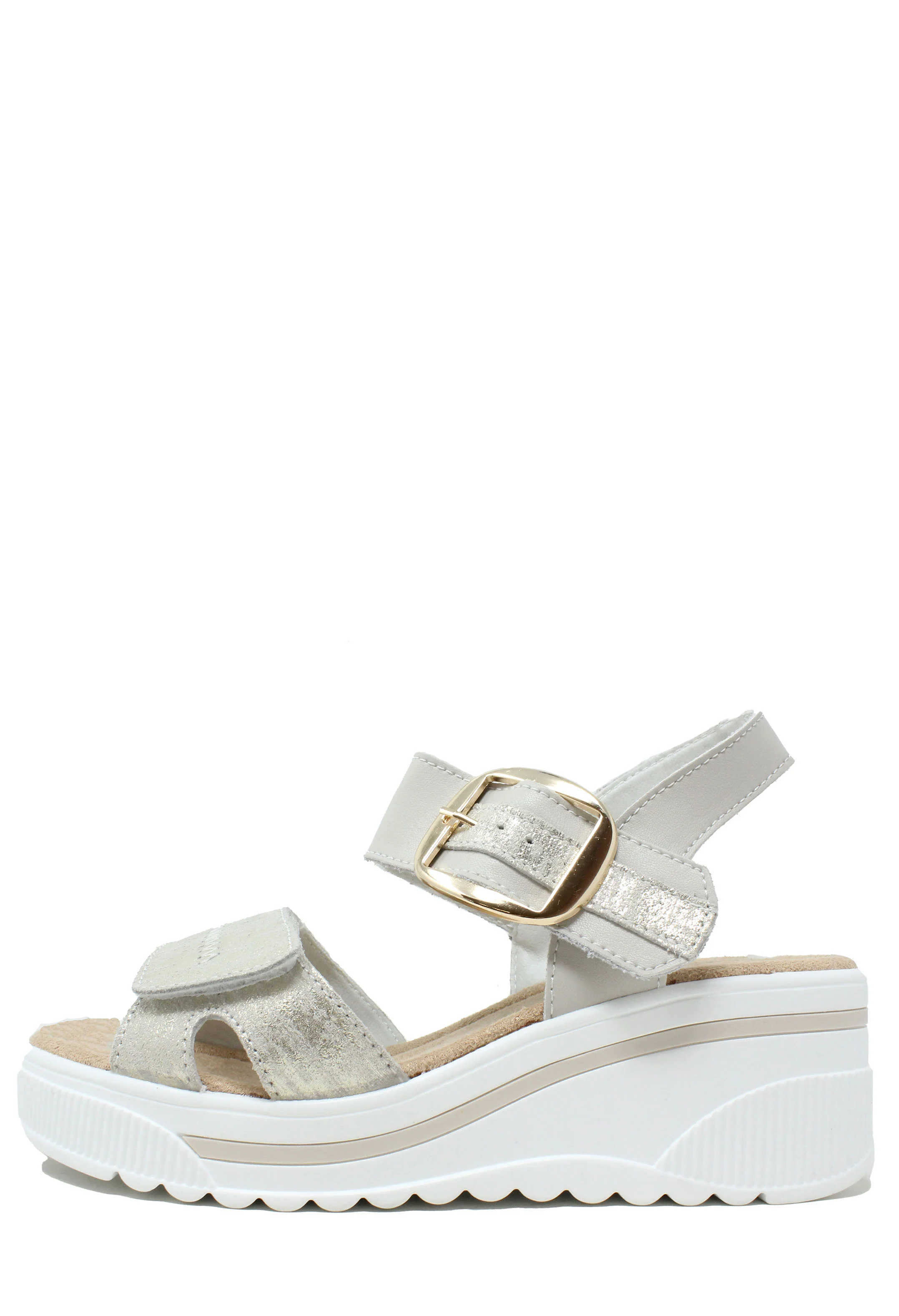 Buckle Detail Wedge Sandal - Image 3