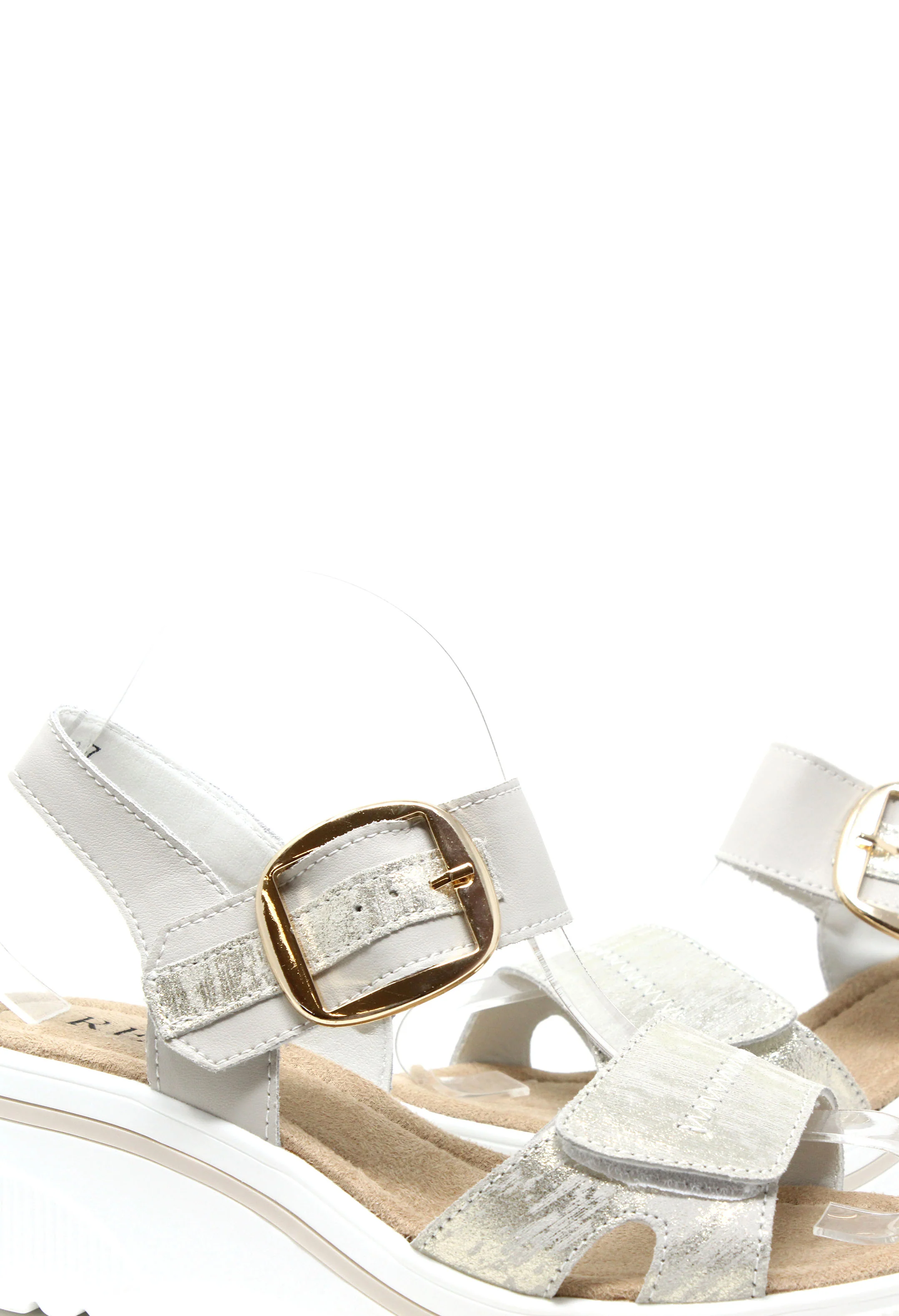 Buckle Detail Wedge Sandal - Image 5