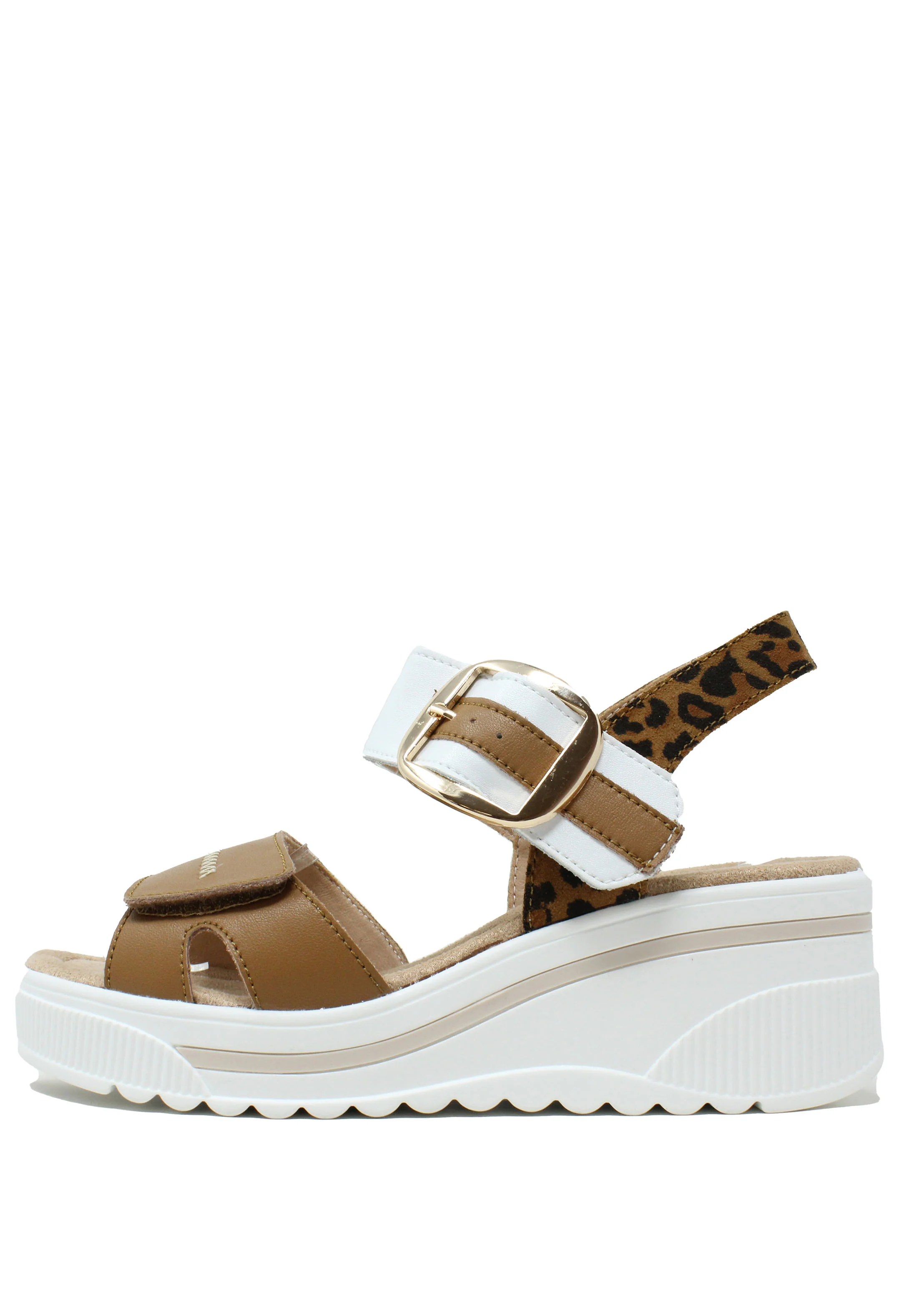 Buckle Detail Wedge Sandal - Image 8