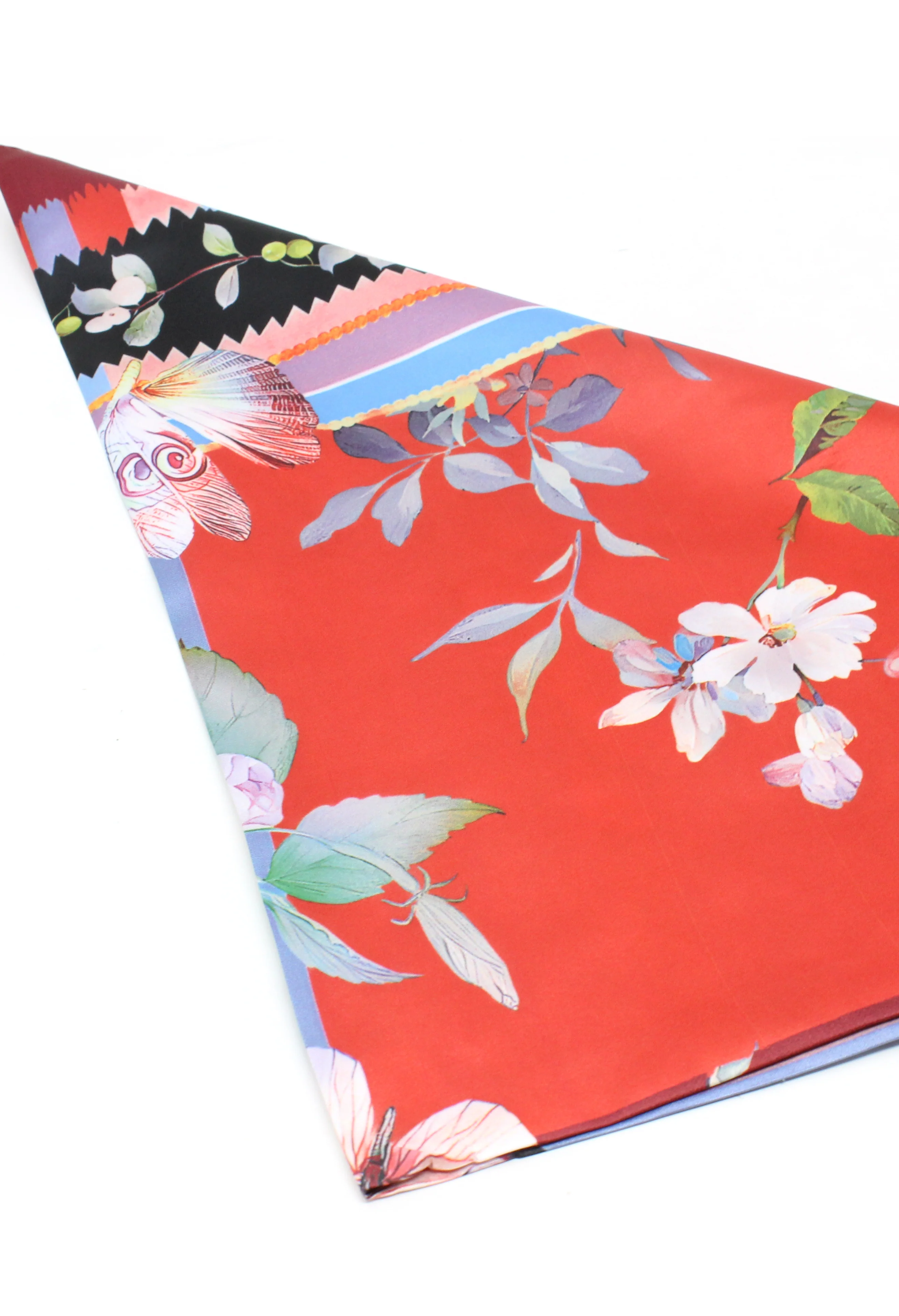 Butterfly Border Satin Scarf - Image 2