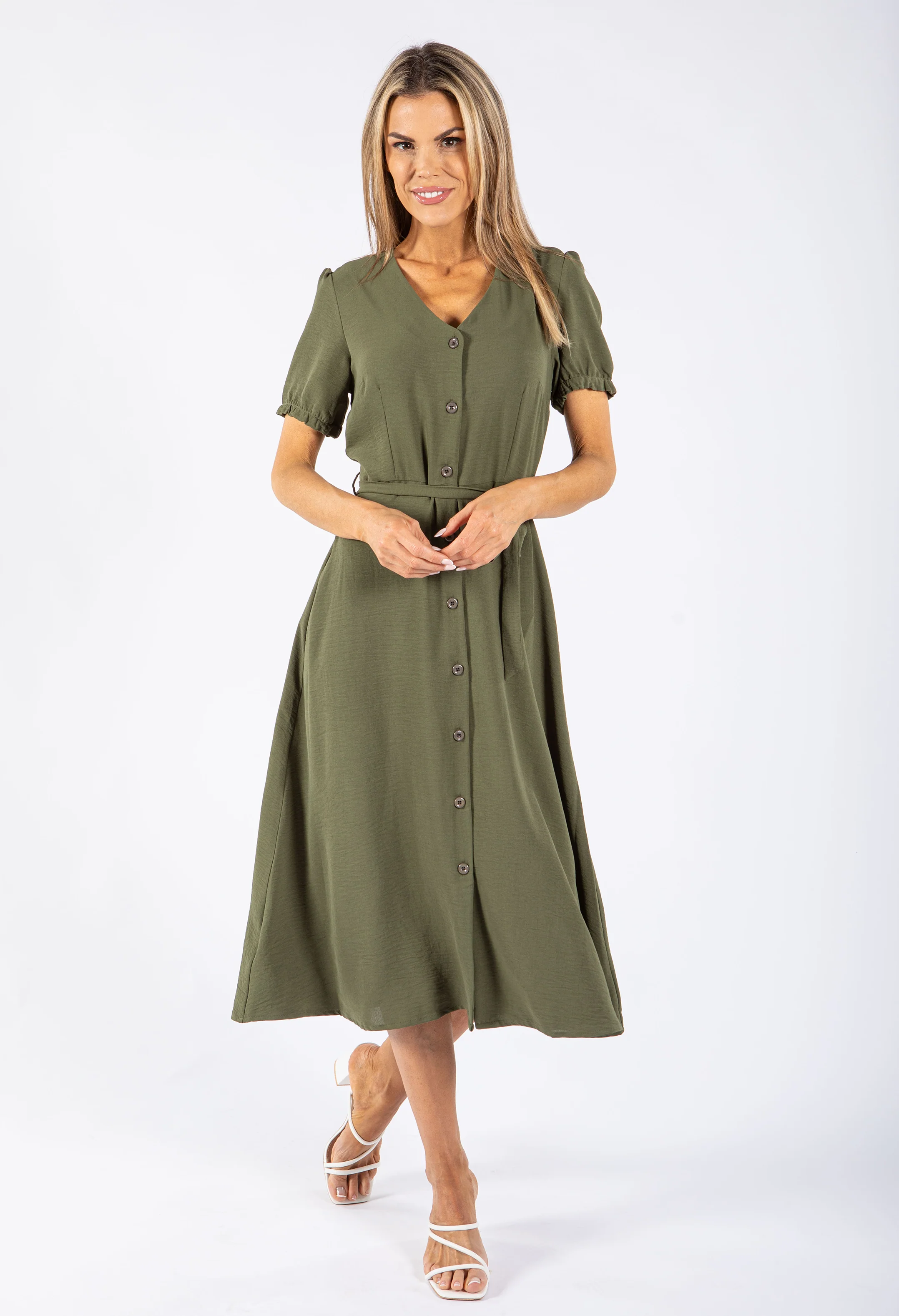 Button Up Midi Dress - Image 10