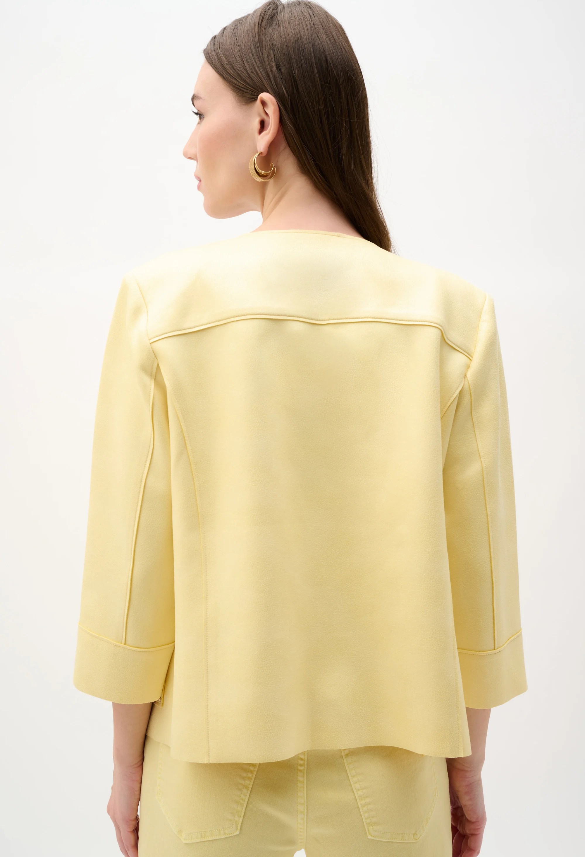 Buttoned Hip-length Jacket - Image 3