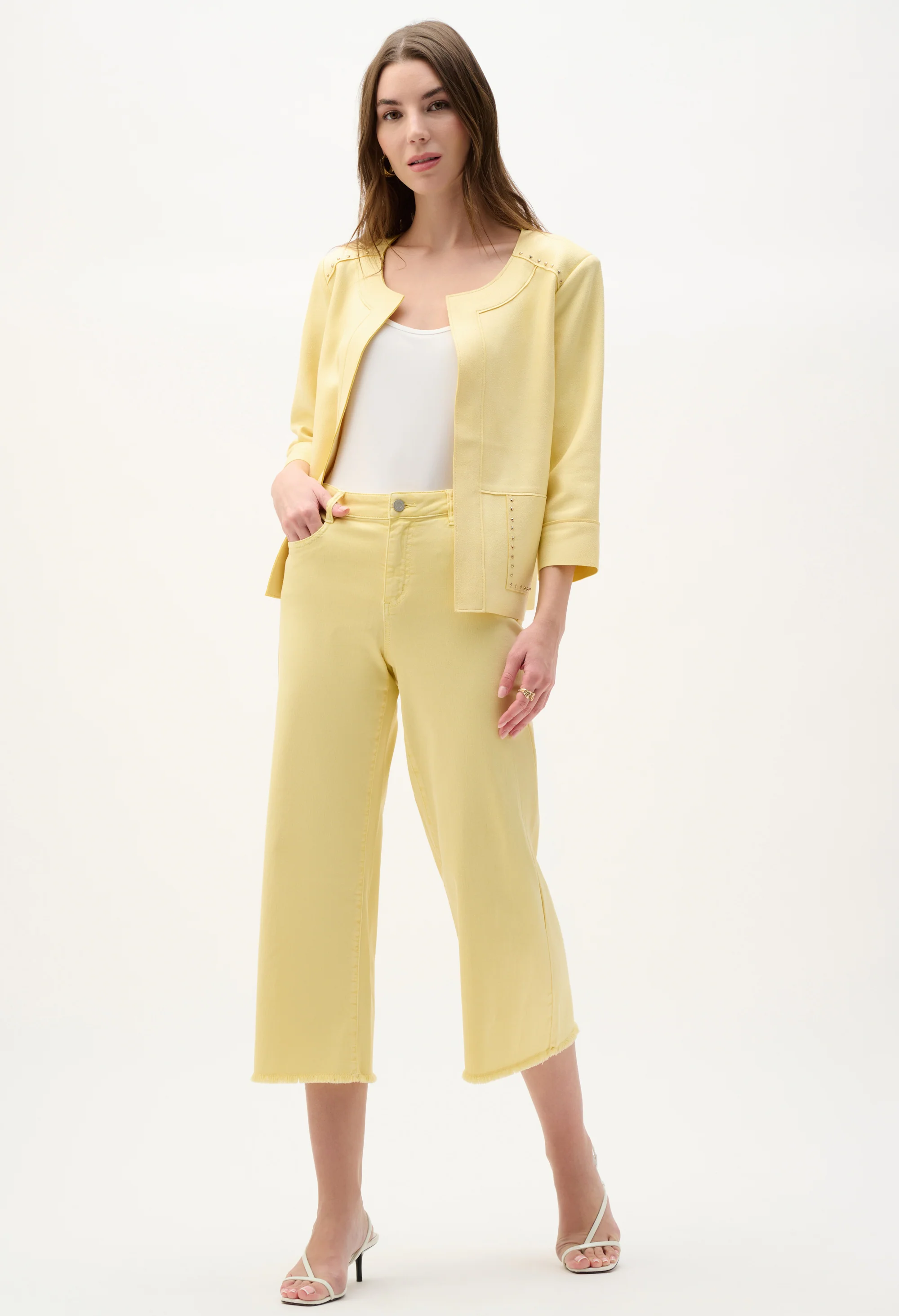 Buttoned Hip-length Jacket - Image 4