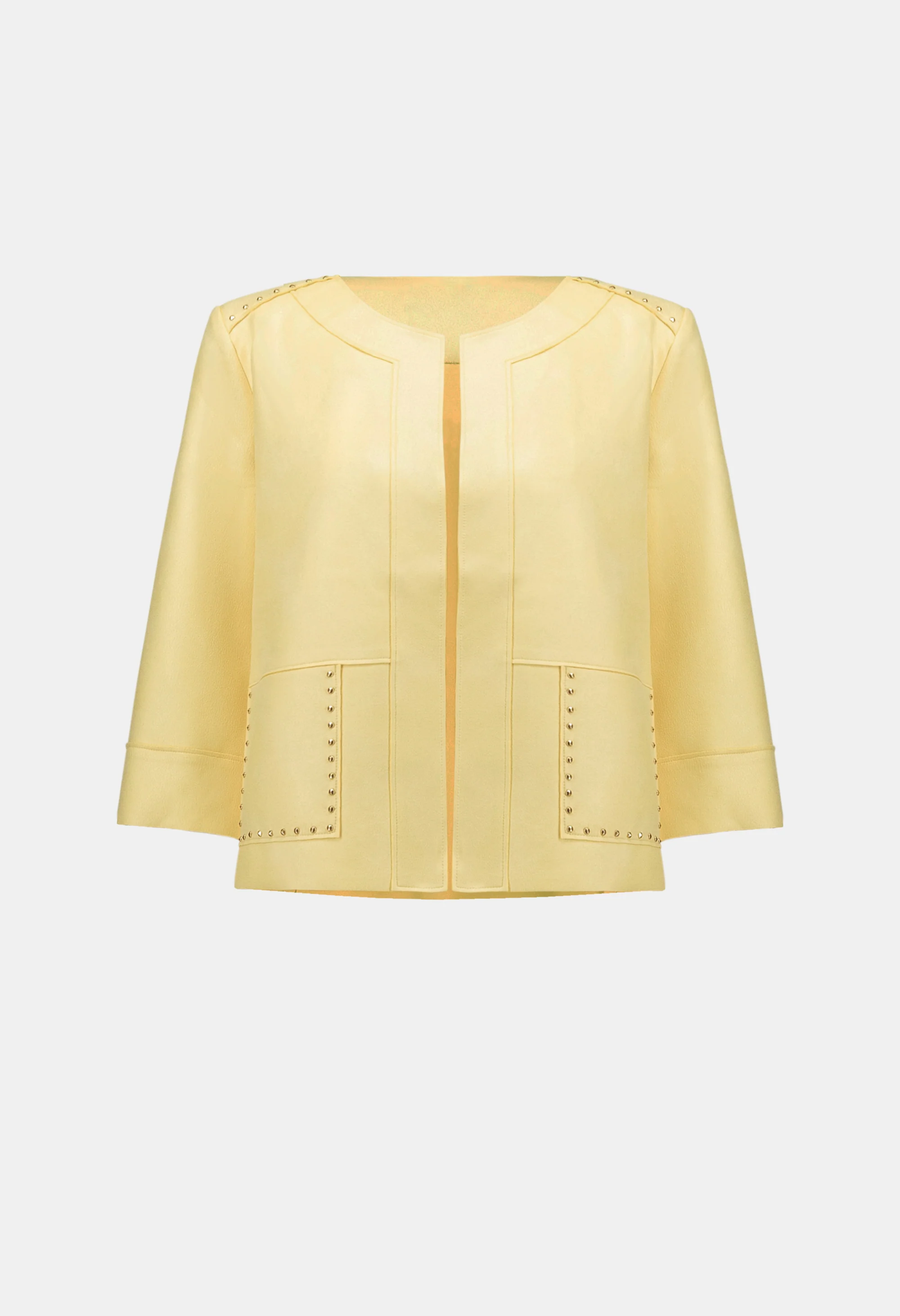 Buttoned Hip-length Jacket - Image 5