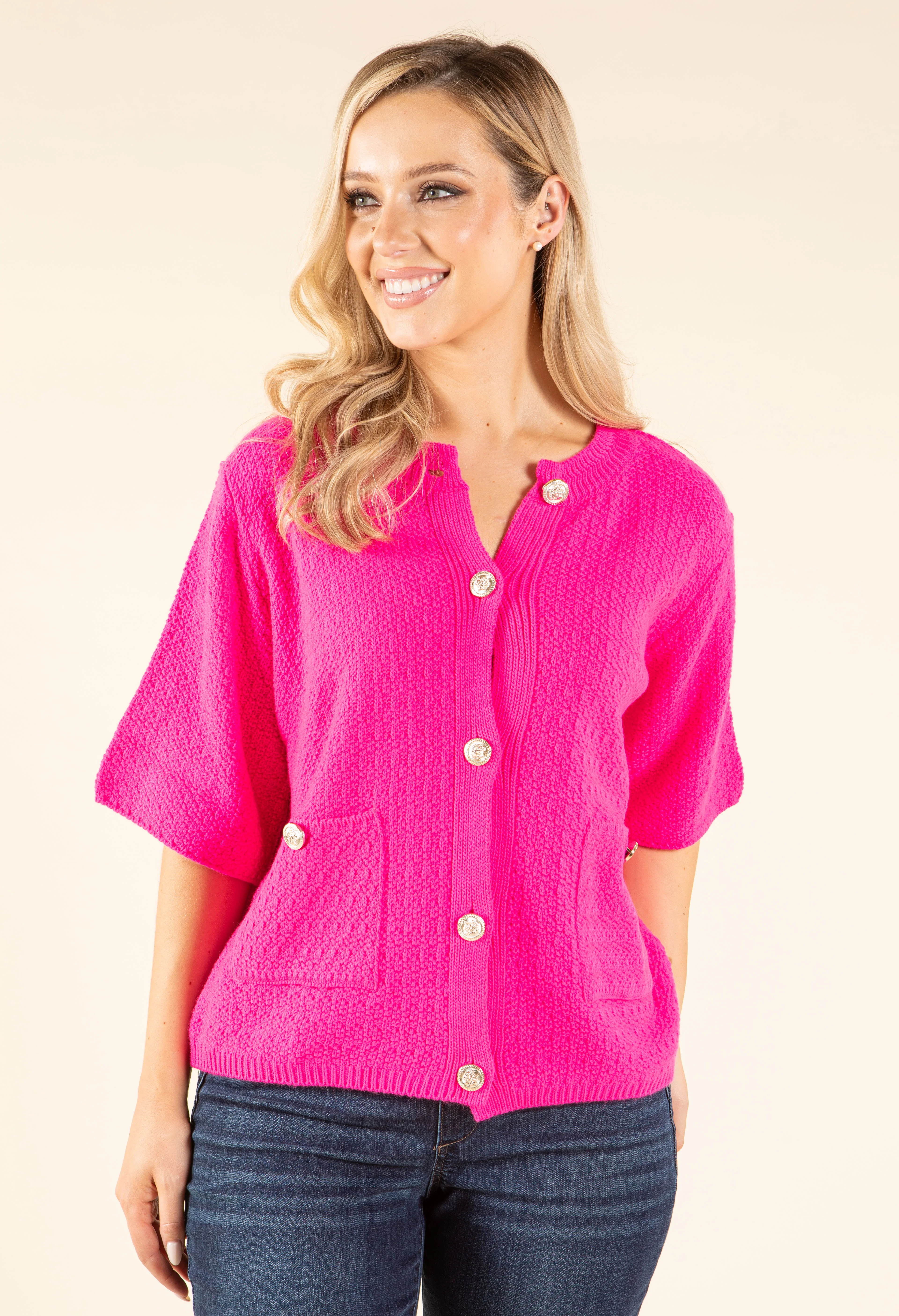 Buttoned Knit Cardigan - Image 9
