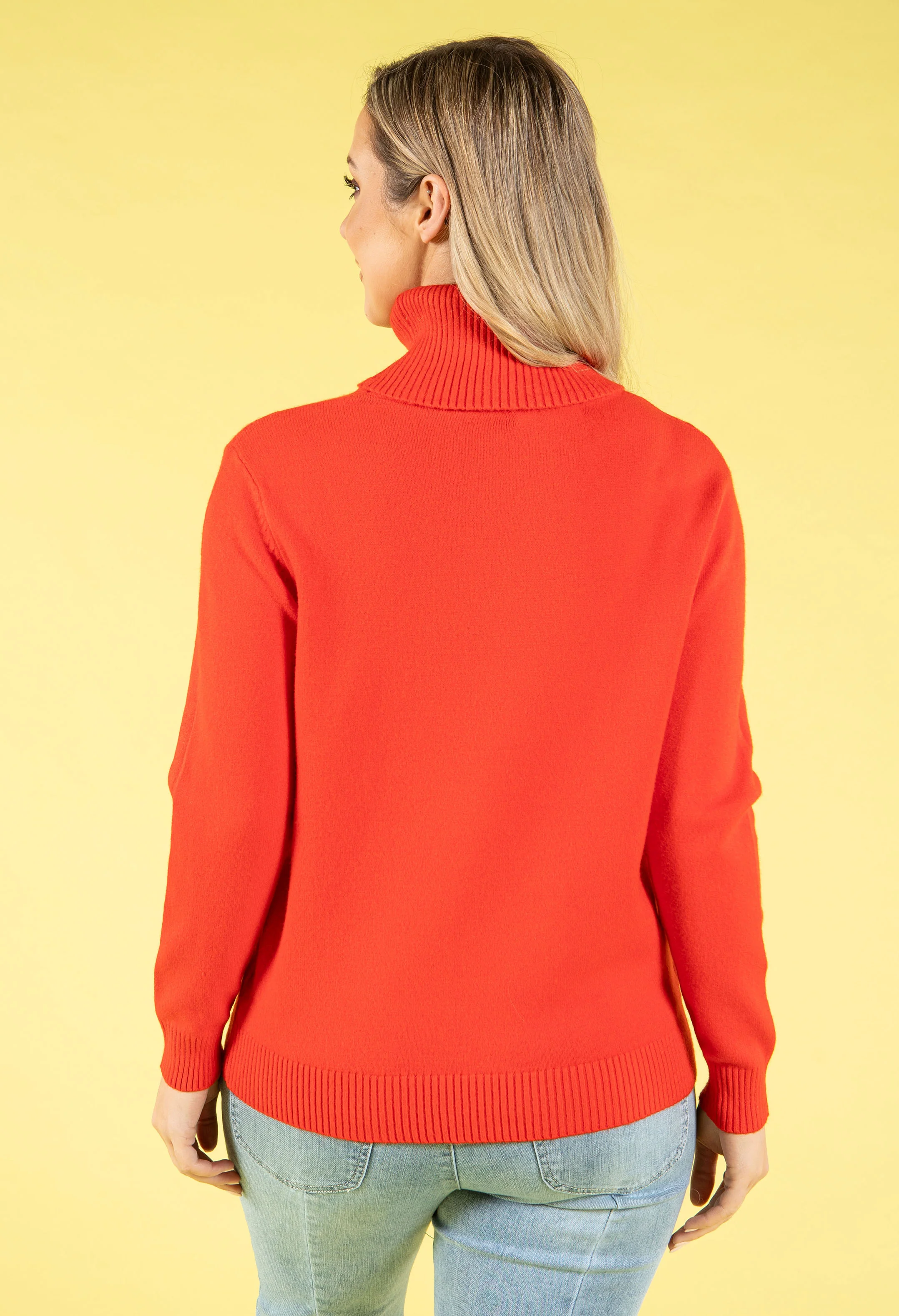 Cable Knit Detail Roll Neck Jumper - Image 20