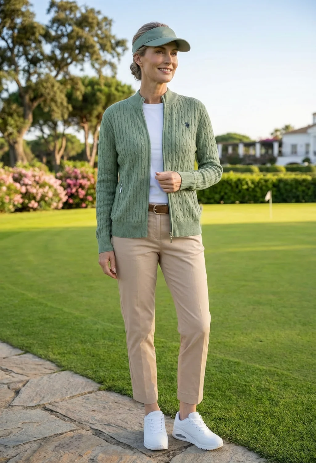Cable Knit Zip-Up Cardigan - Image 6
