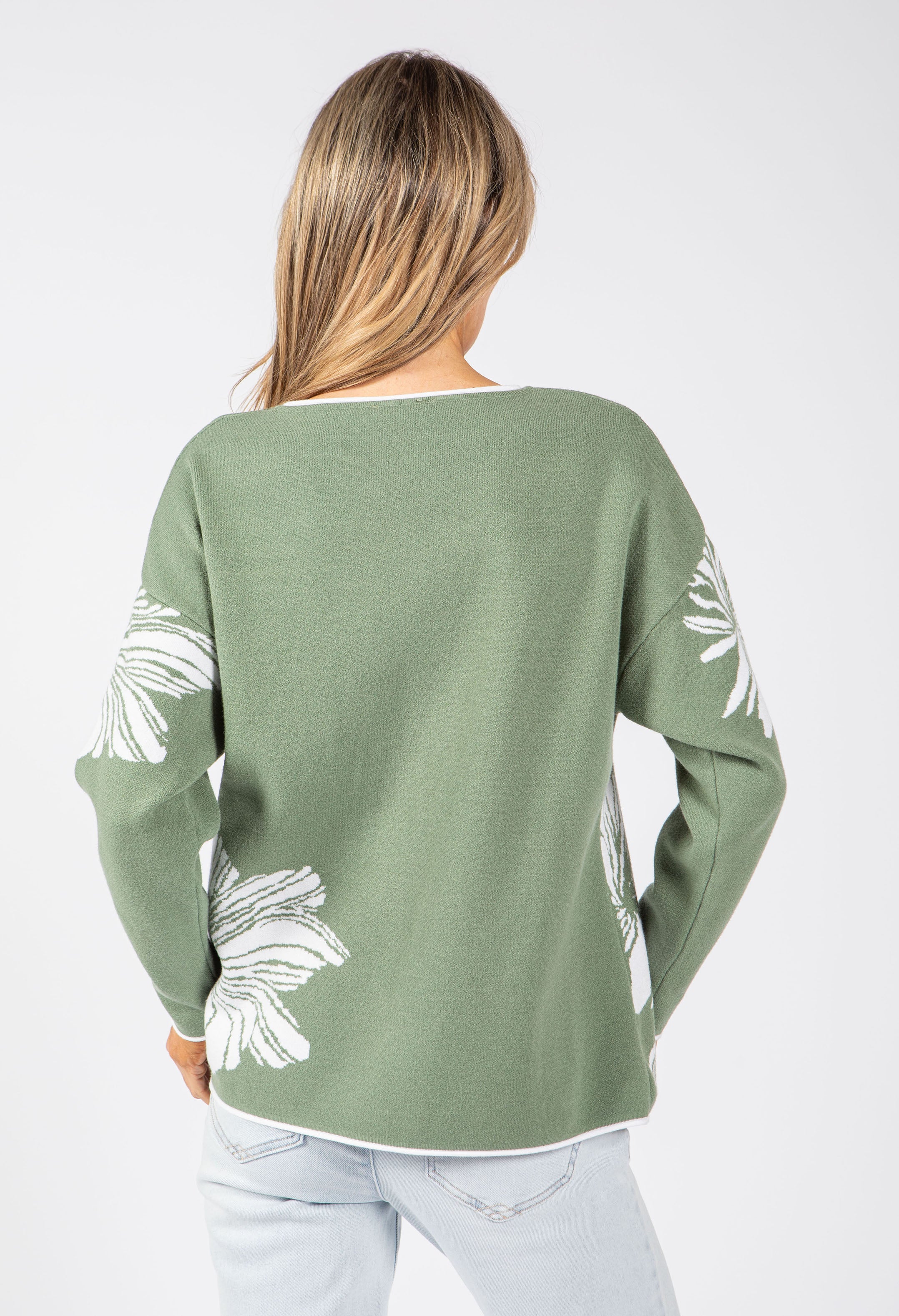 Camila Floral Knit Jumper - Image 4