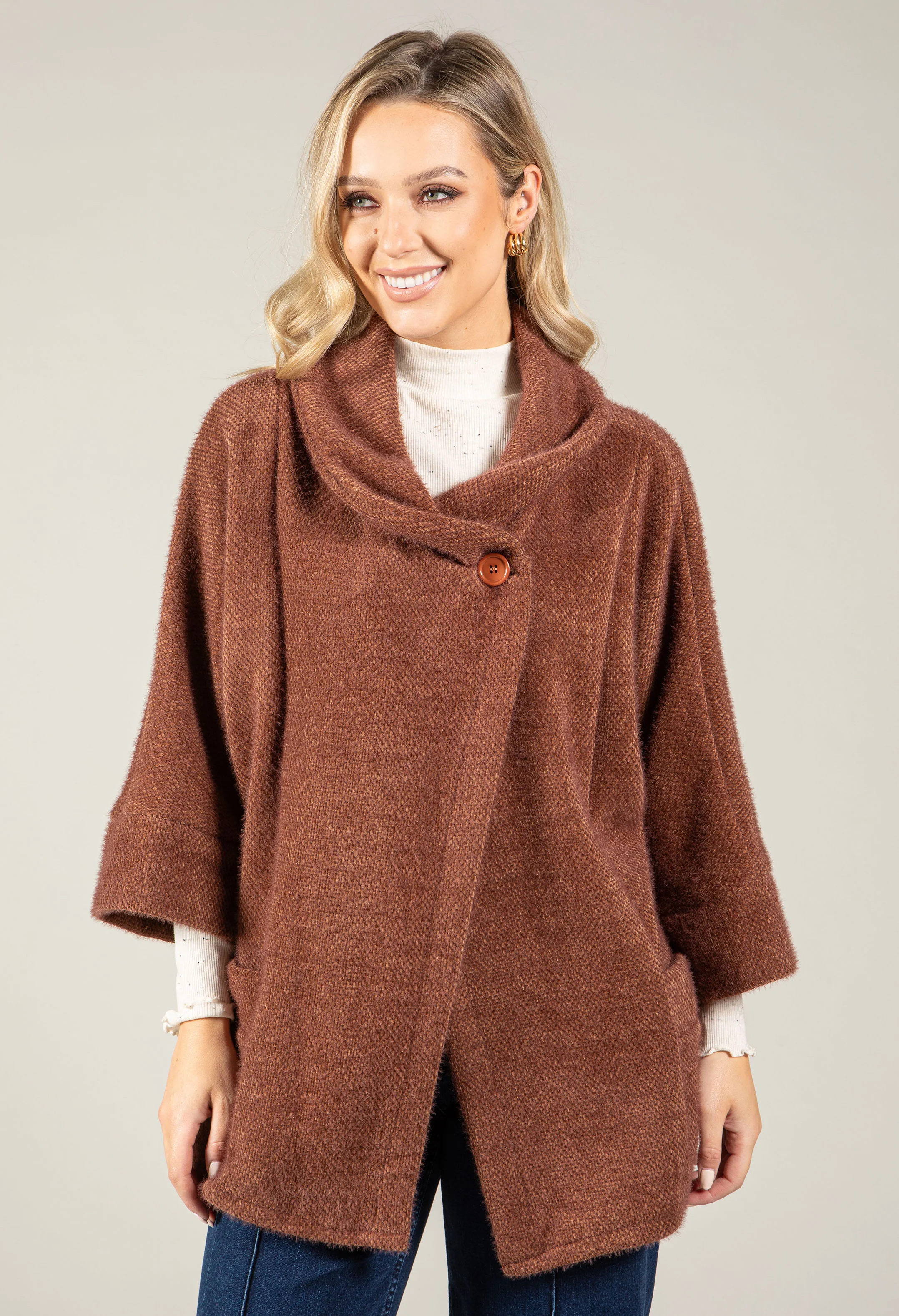 Cape Style Coatigan