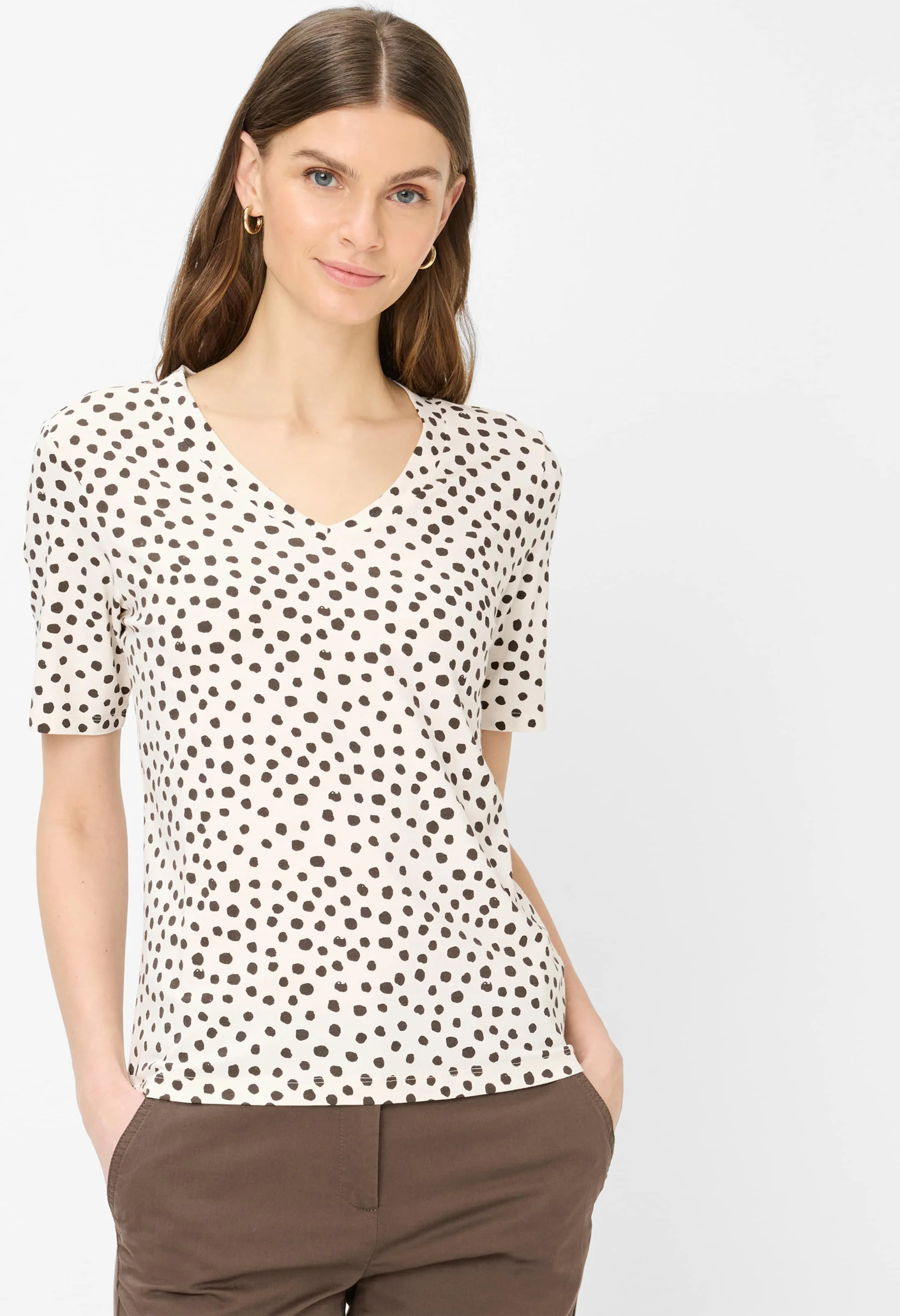 Carina S V-Neck Top