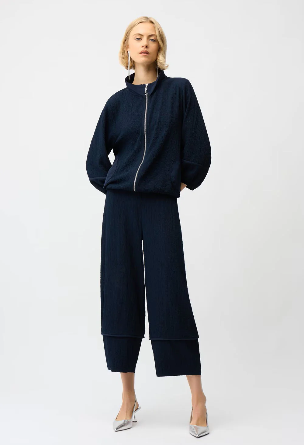 Casual Collared Zipper Jacket