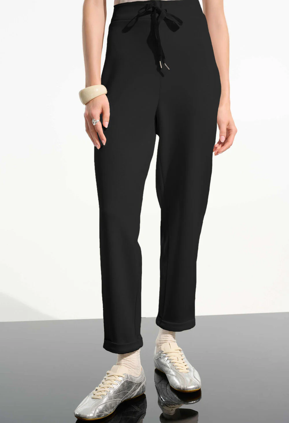 Casual Mid-rise Ankle Trousers