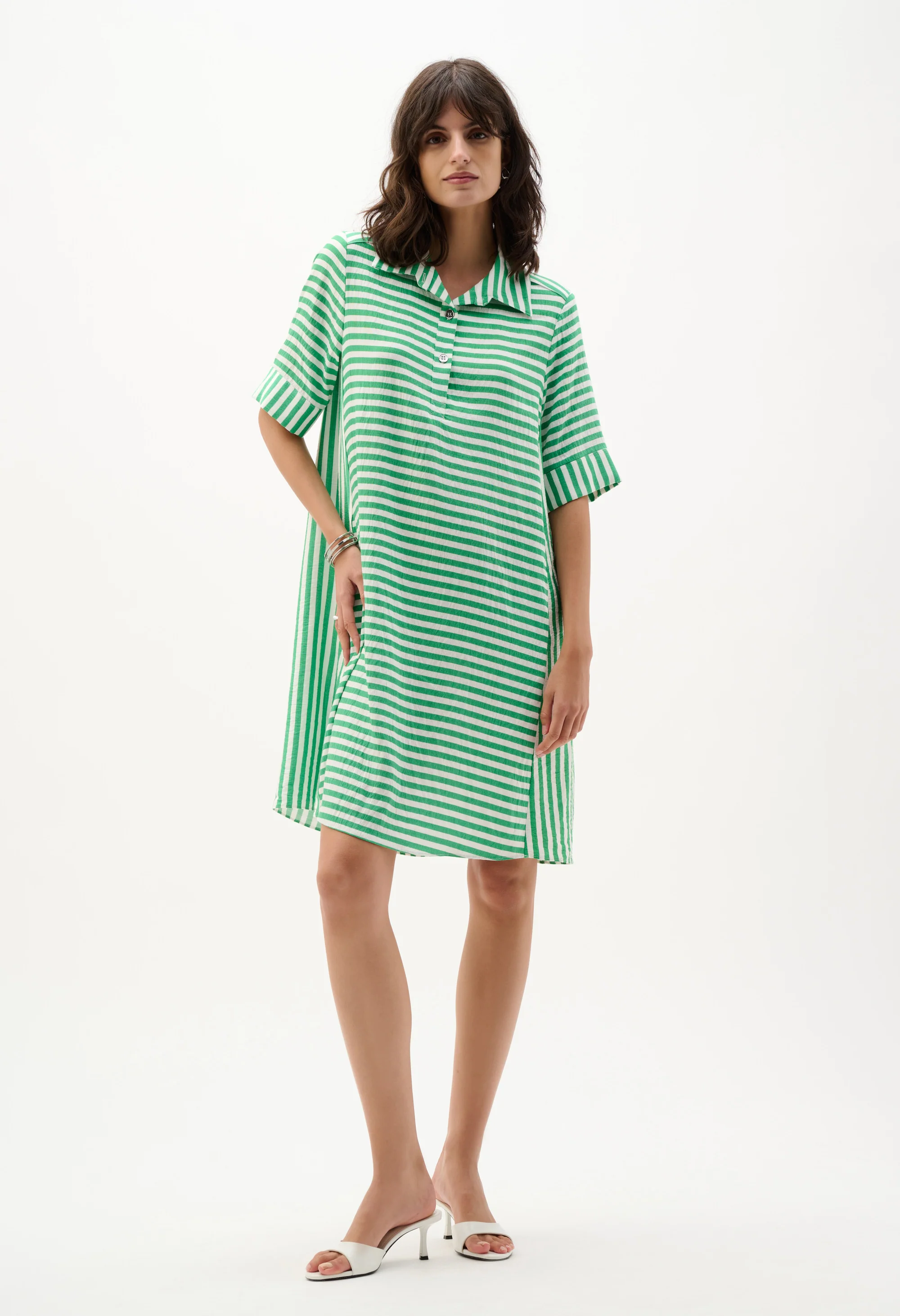 Casual Striped A-line Dress