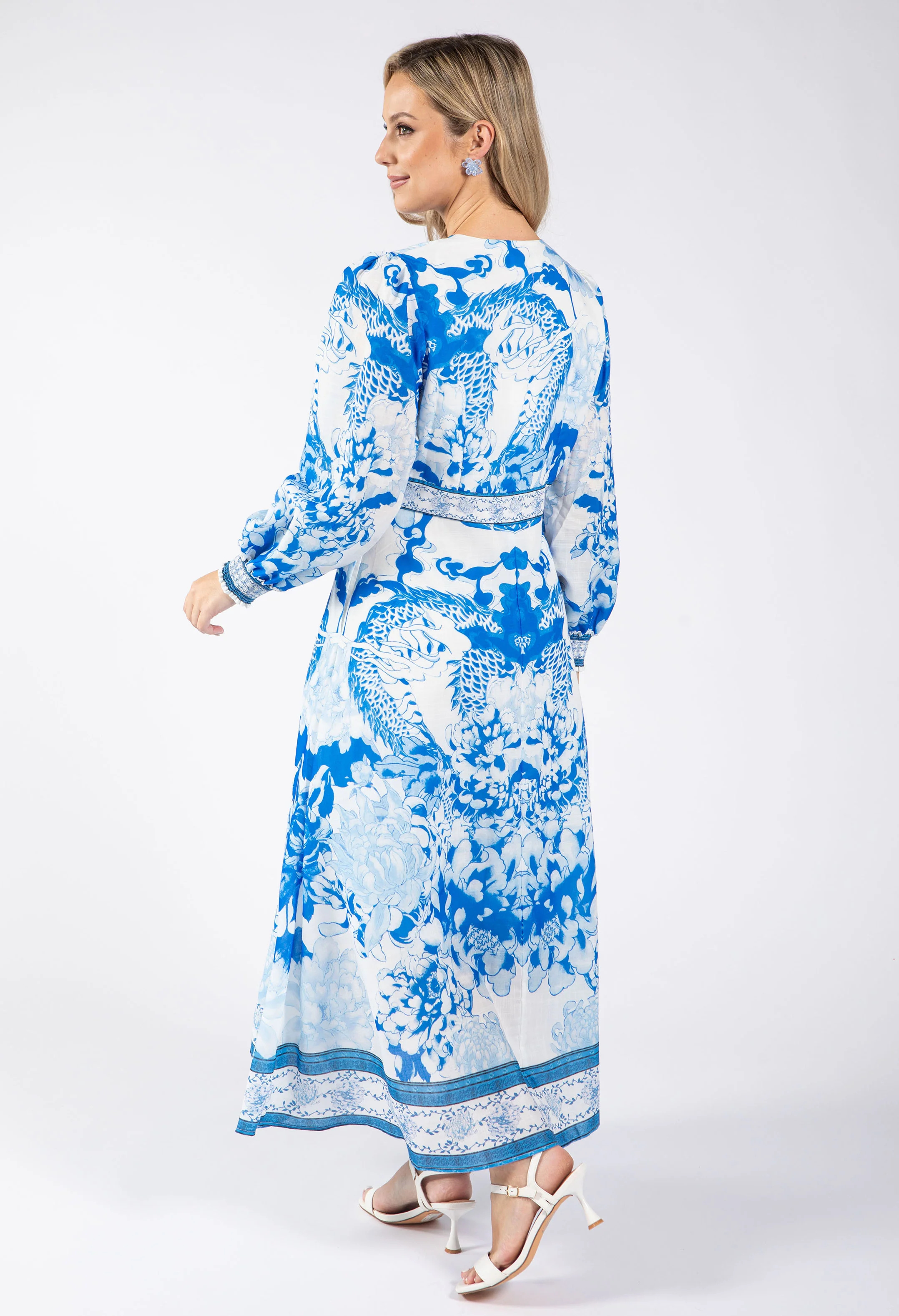 China Print Midi Dress - Image 5