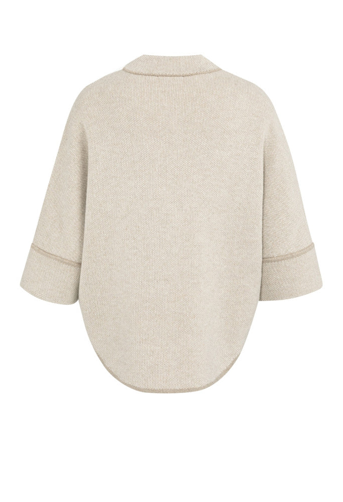Chunky Knit Poncho - Image 4