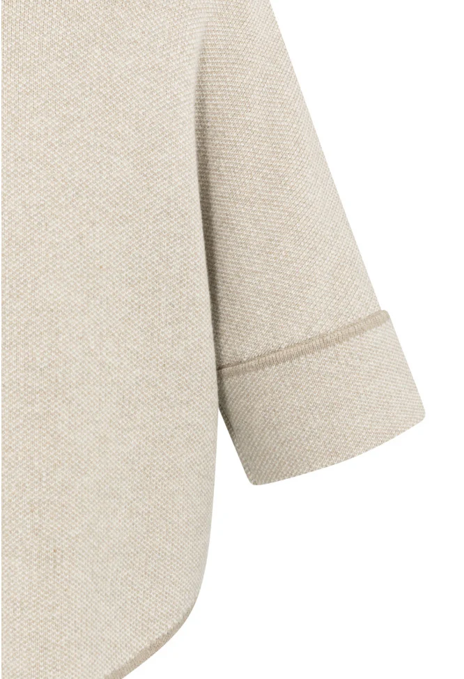 Chunky Knit Poncho - Image 5