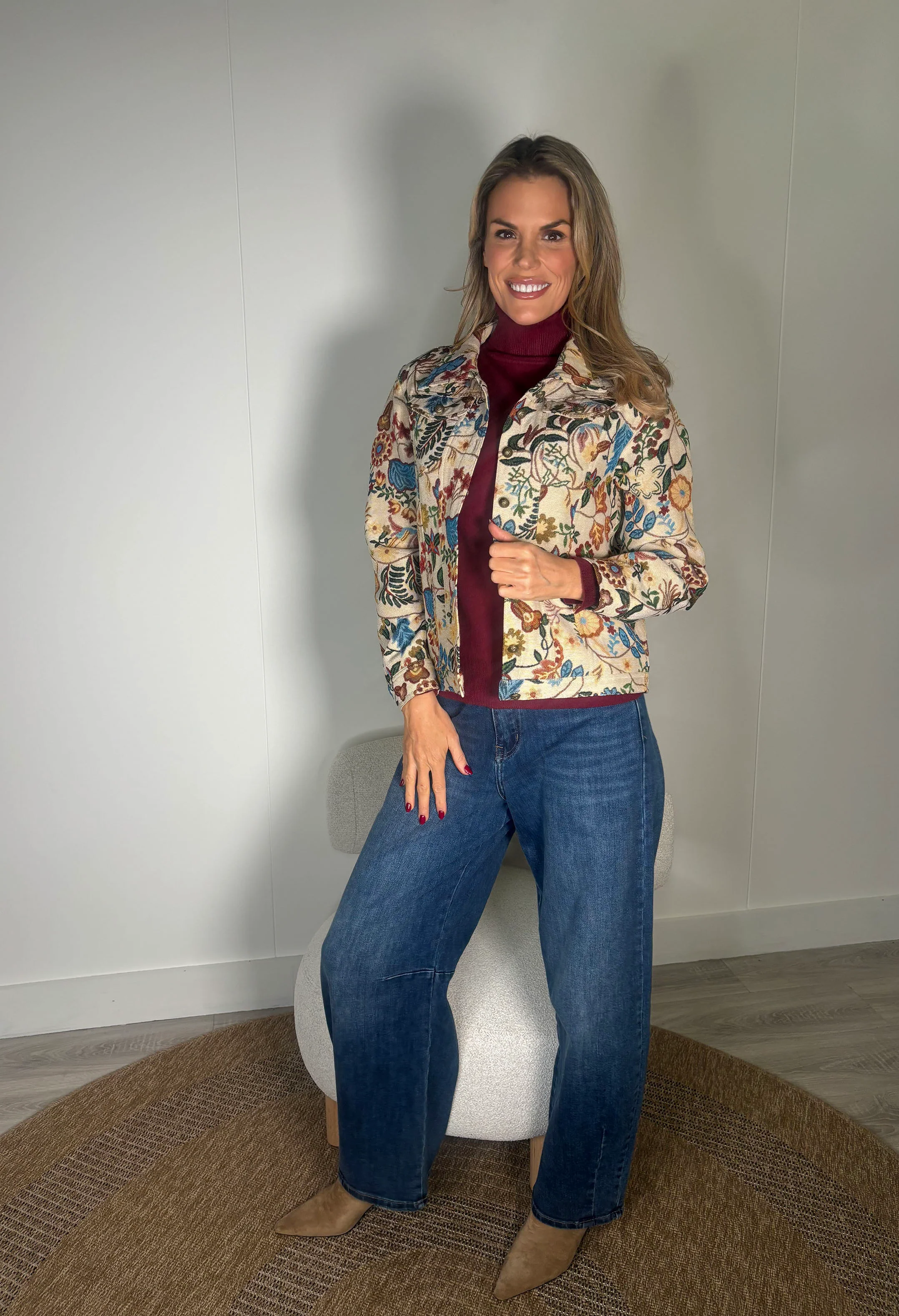 Tapestry Style Floral Jacket - Image 4