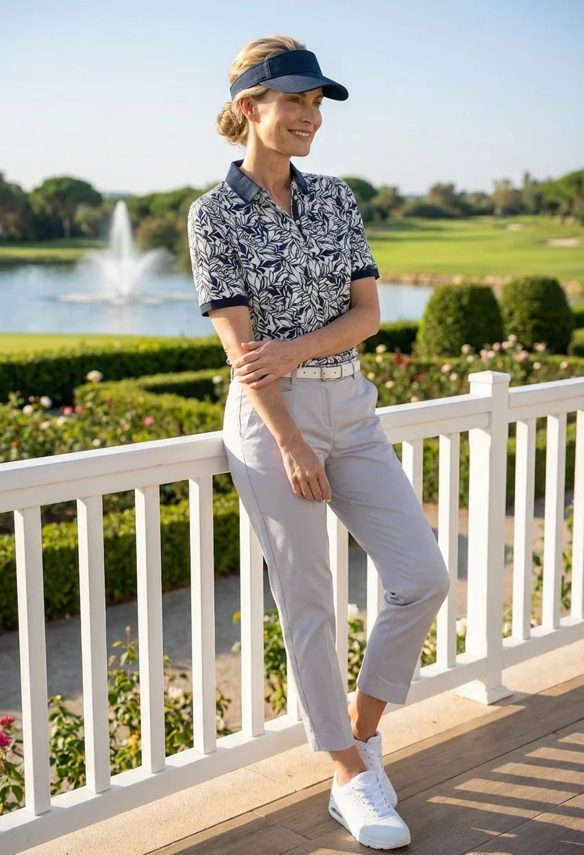 Cleo S Printed Polo Shirt - Image 8