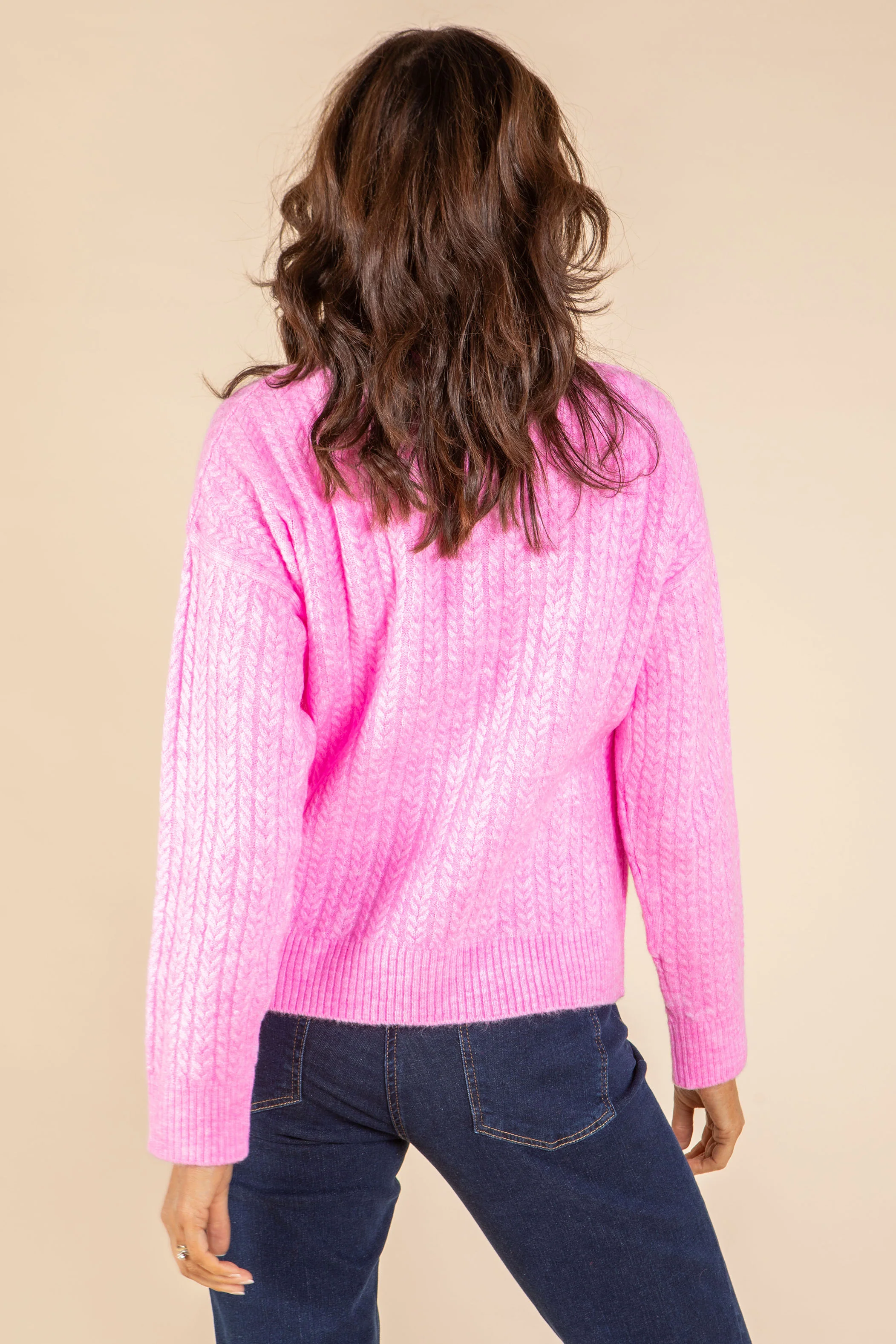 Clifden Quarter-Zip Cable Knit Jumper - Image 5