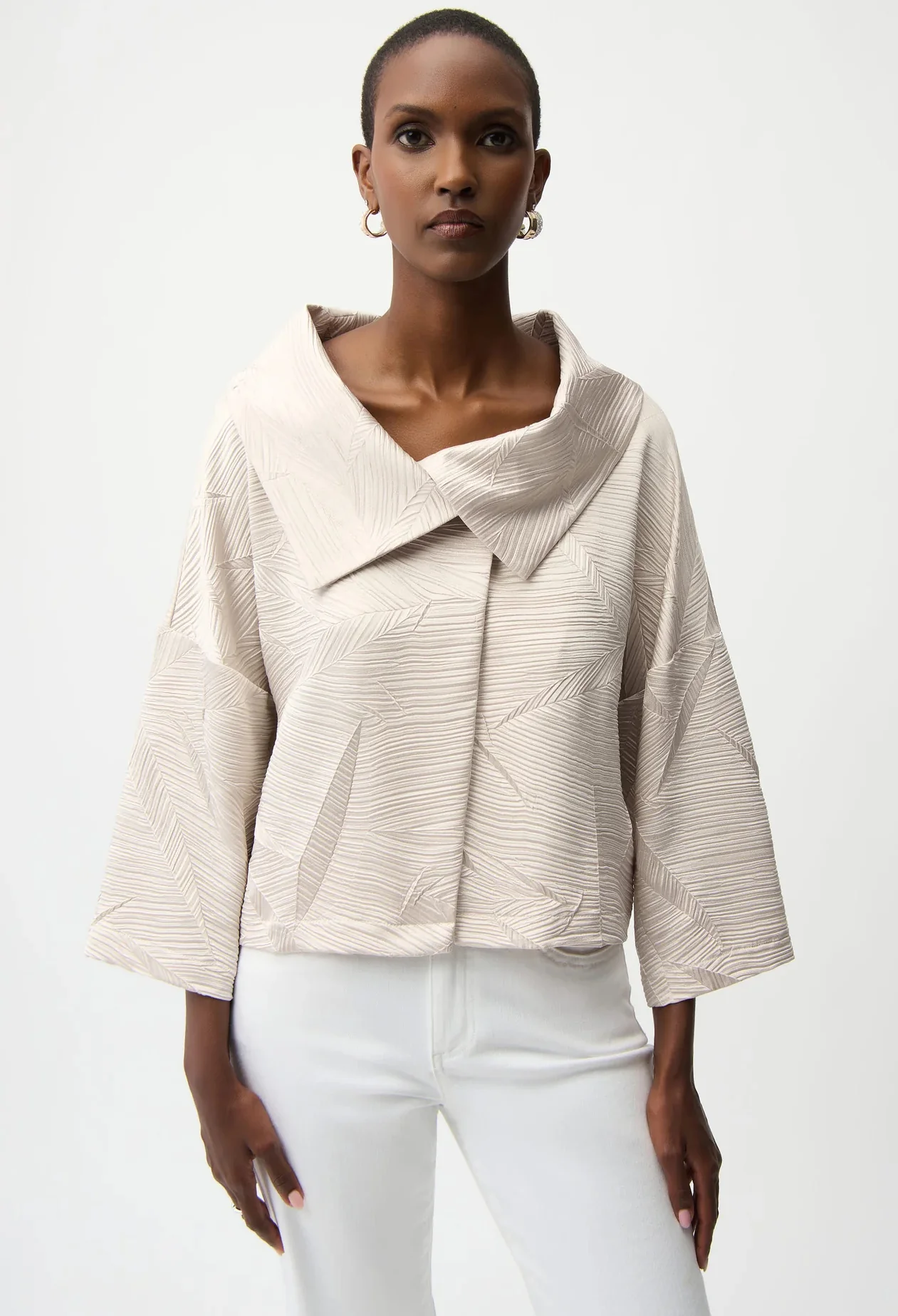 Collared Button Blazer