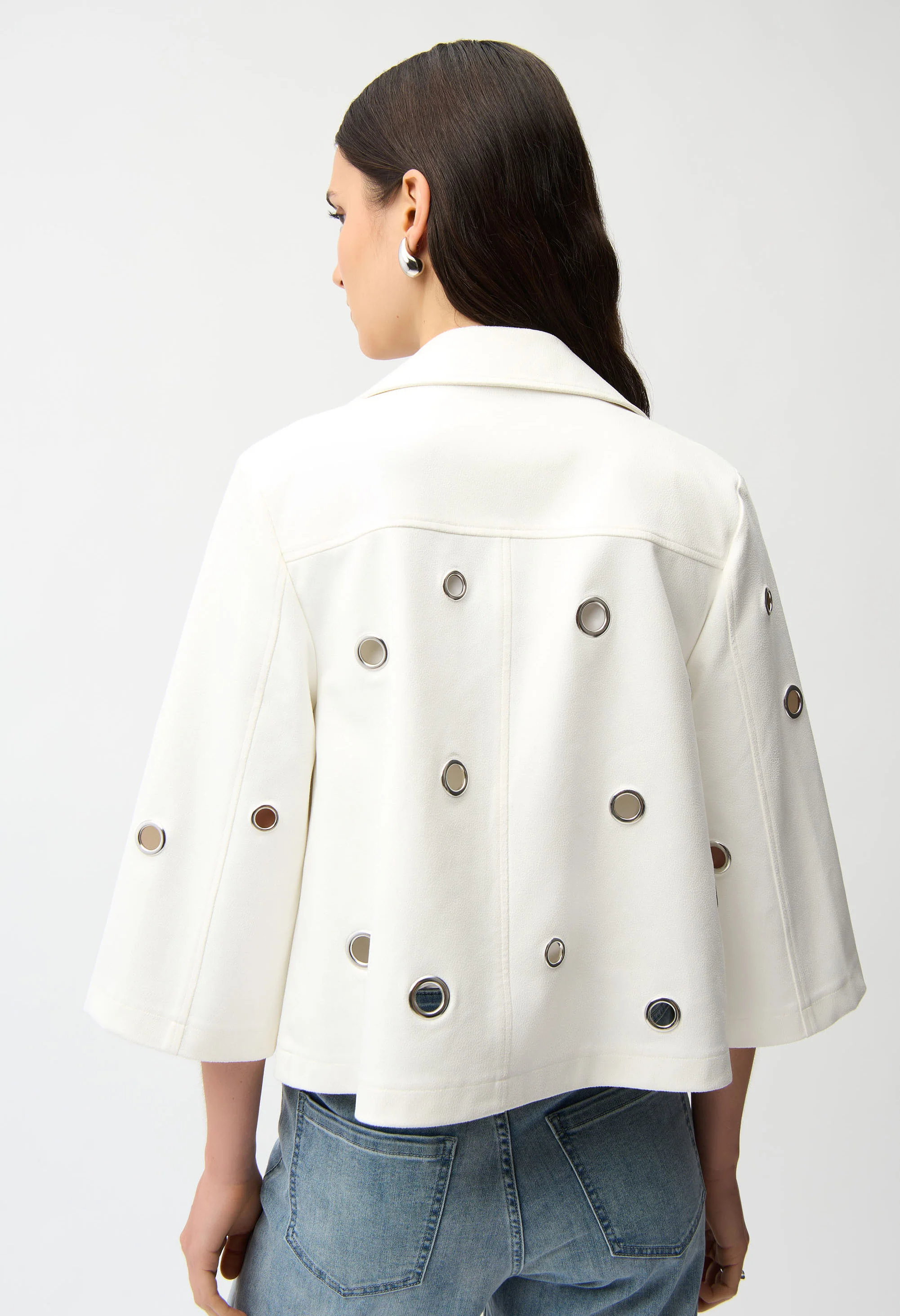 Collared Zipper Casual Jacket - Image 4