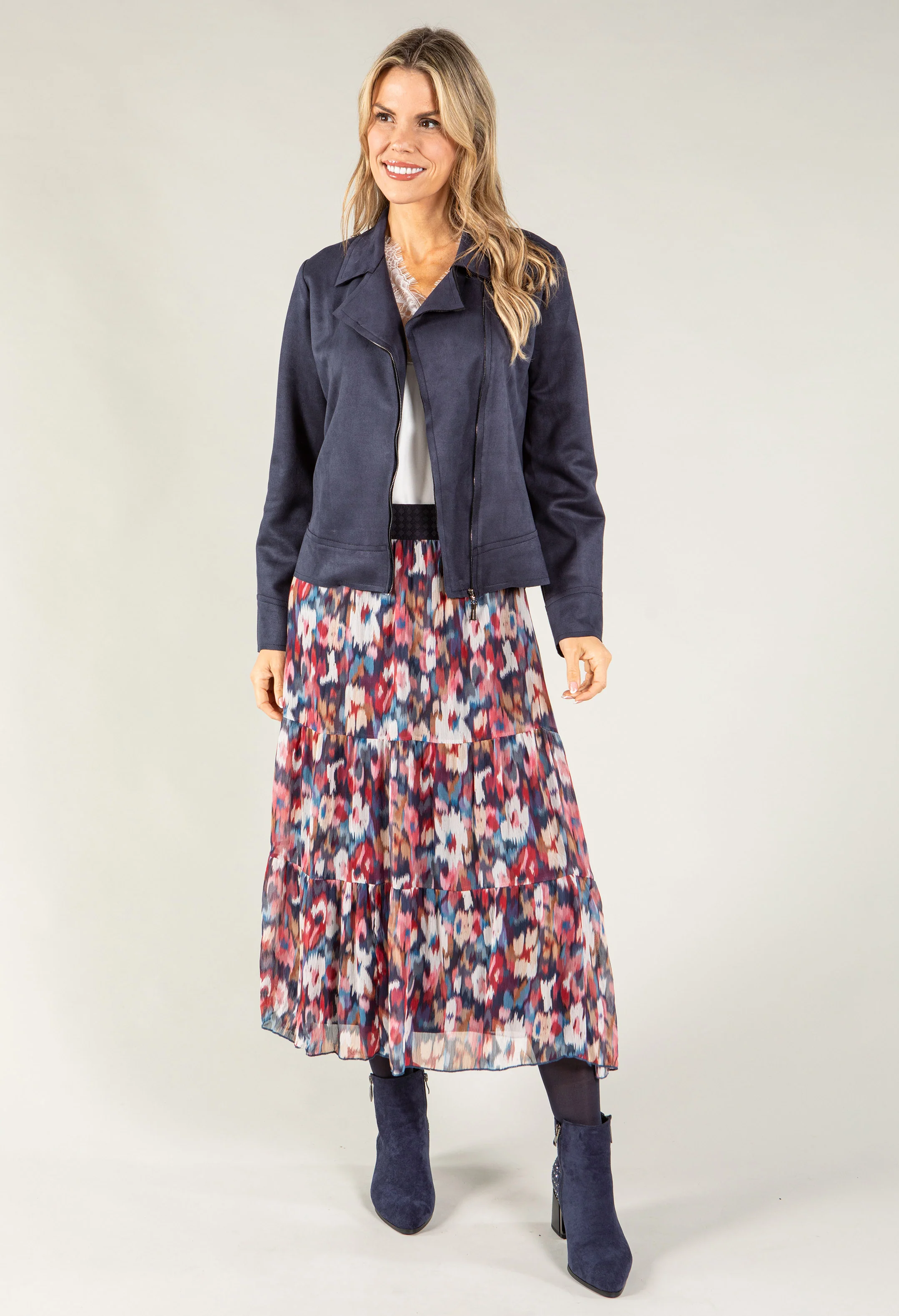 Colour Fleck Midi Skirt - Image 3