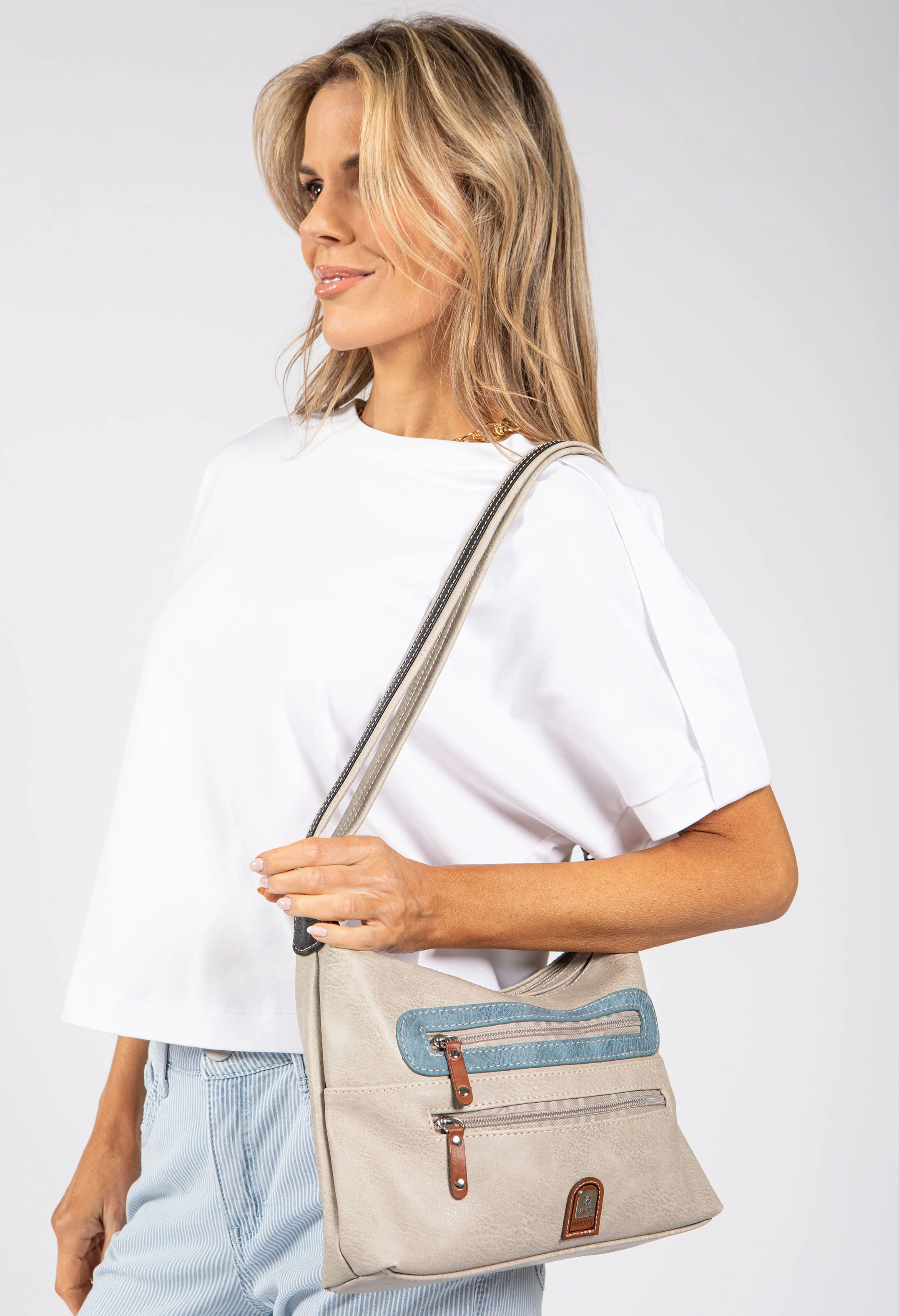 Compact Zip Pocket Crossbody Bag