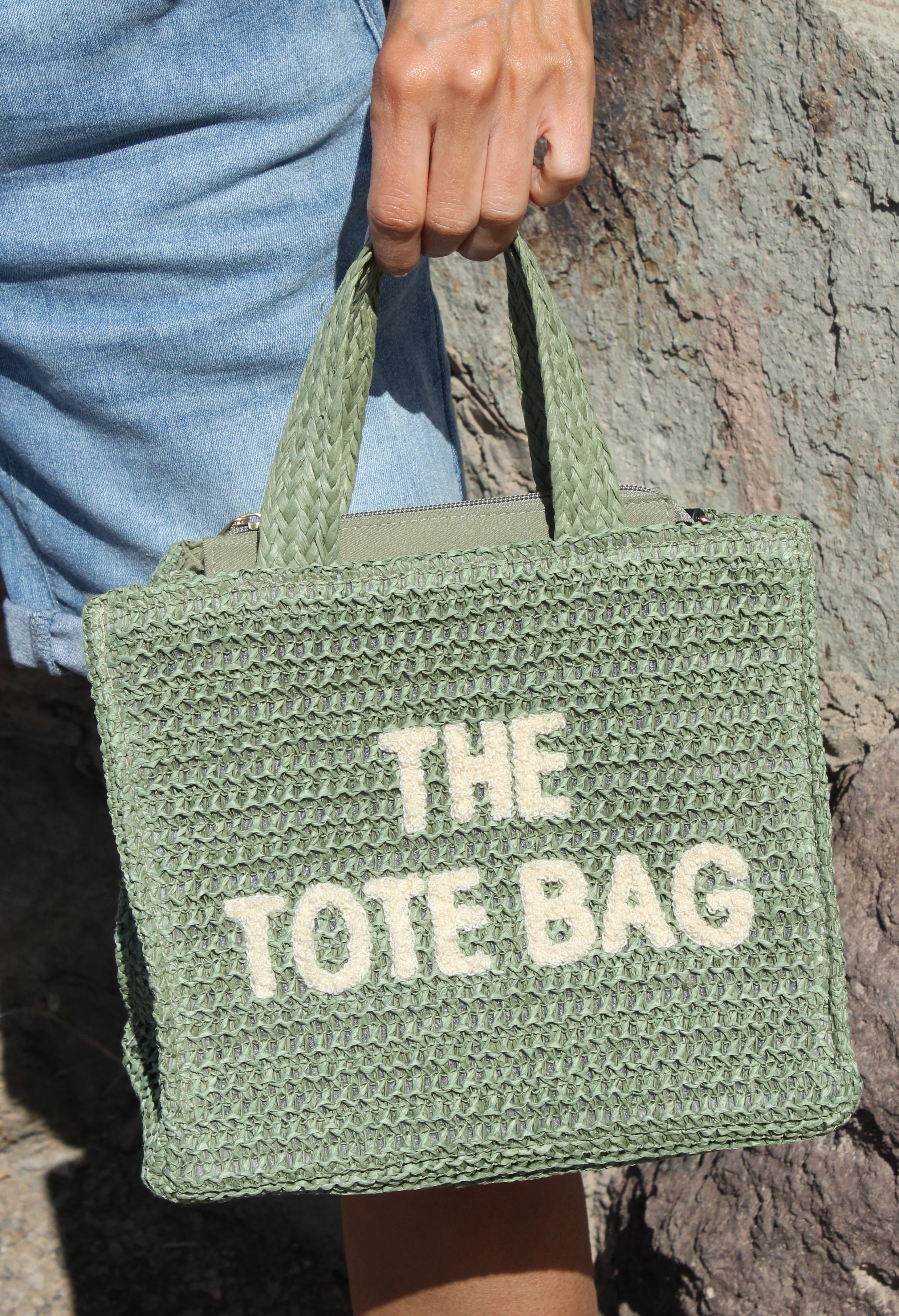 Contrast Crossbody Tote Bag - Image 10