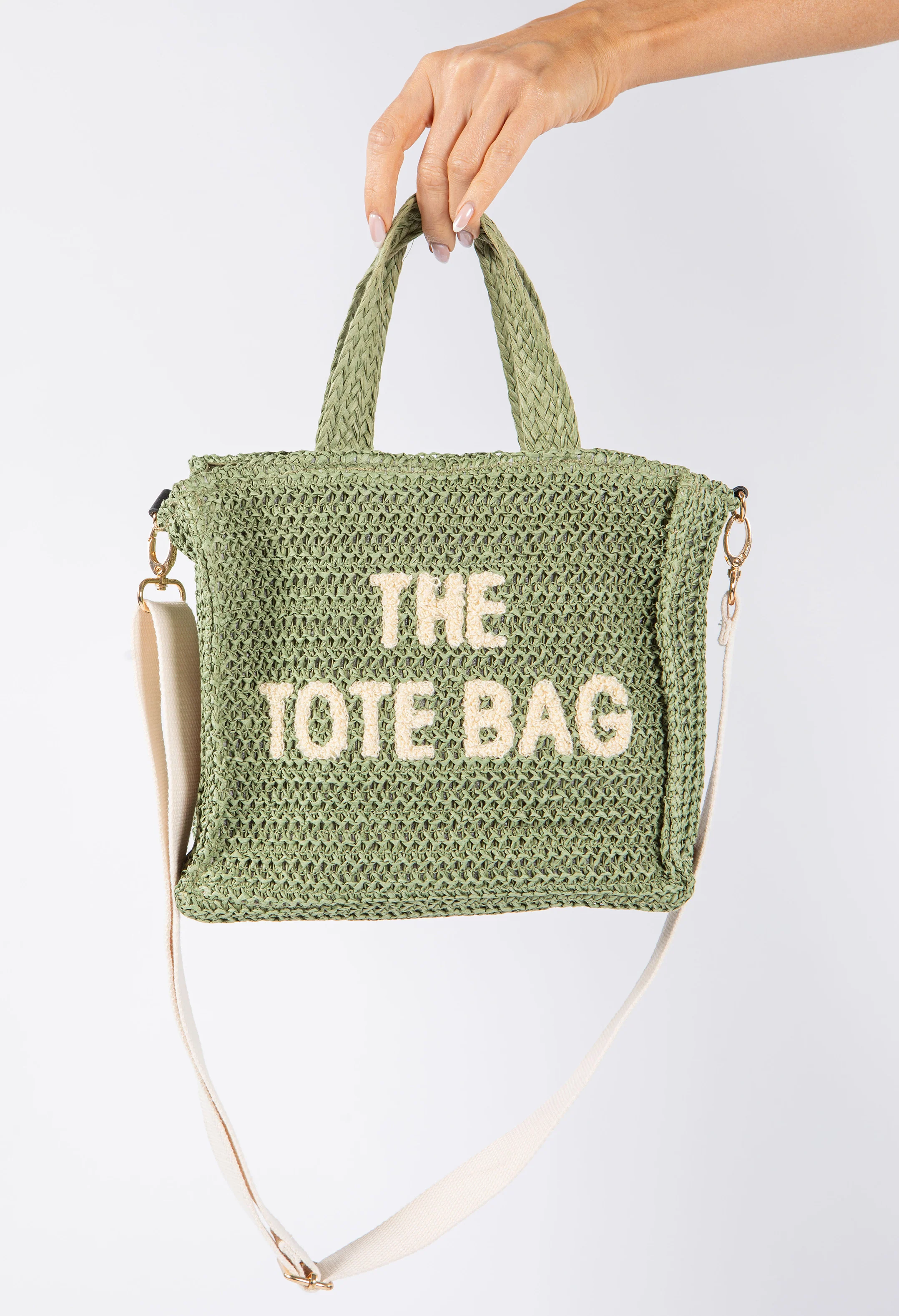 Contrast Crossbody Tote Bag - Image 13