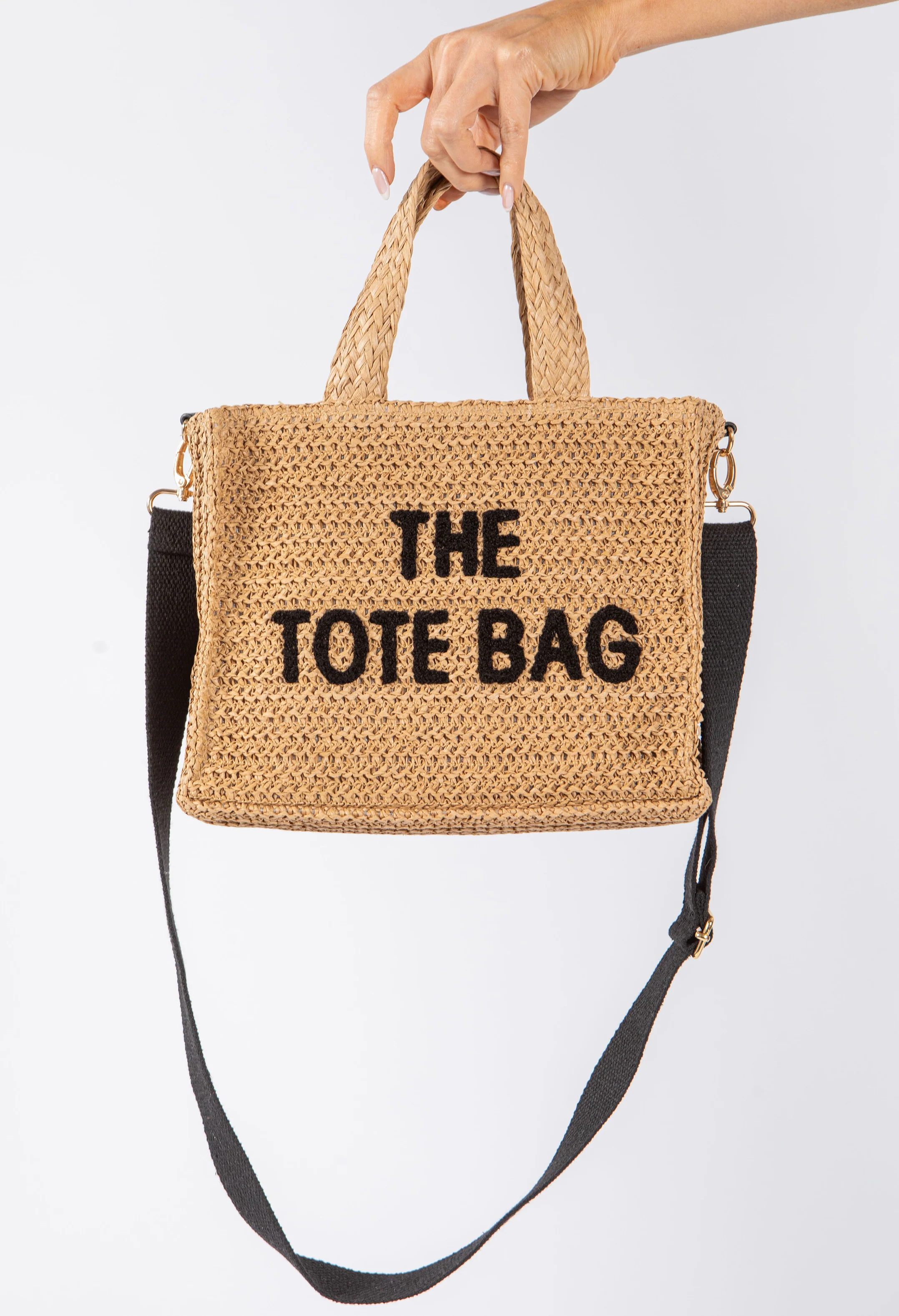 Contrast Crossbody Tote Bag - Image 19