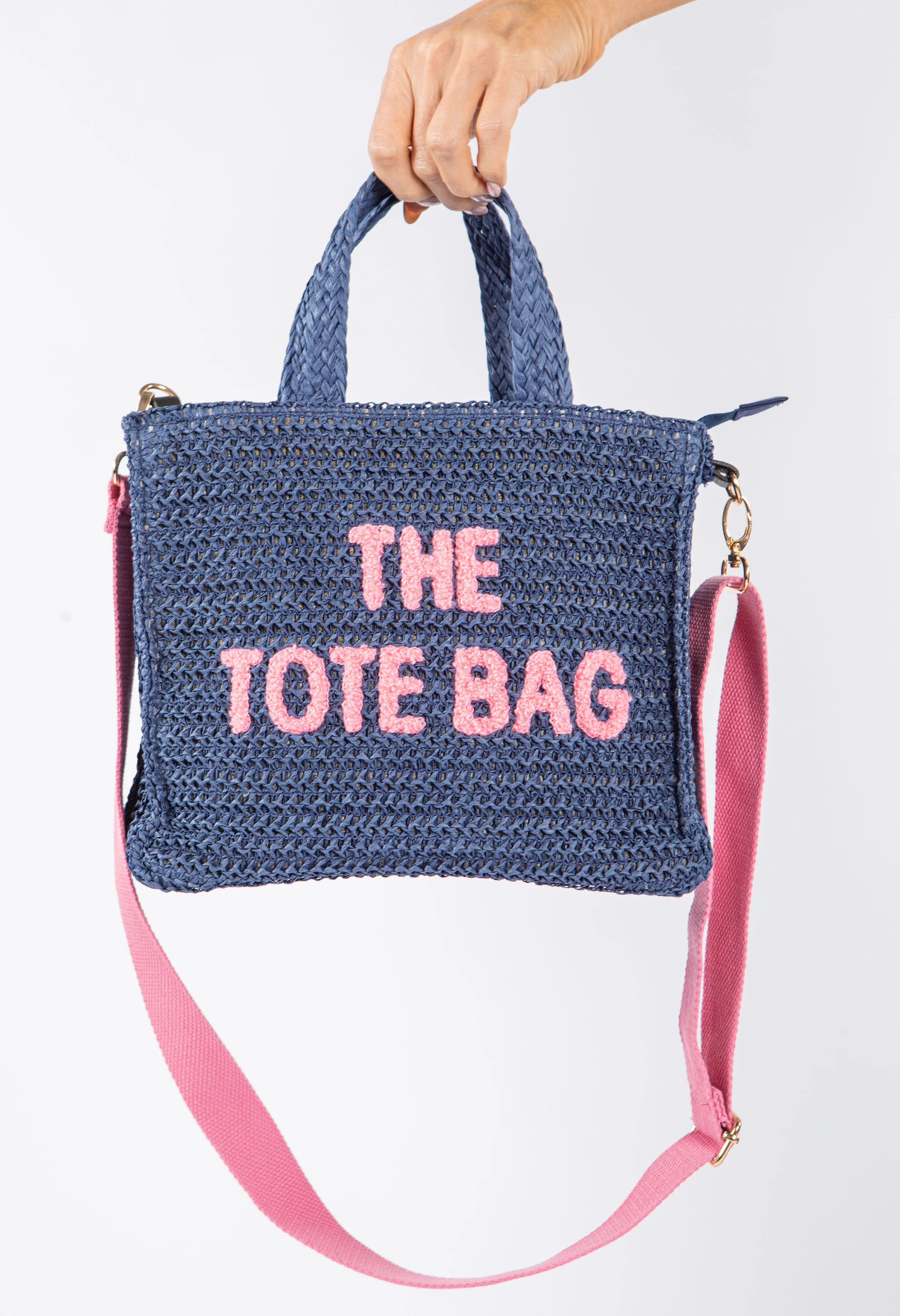 Contrast Crossbody Tote Bag - Image 4