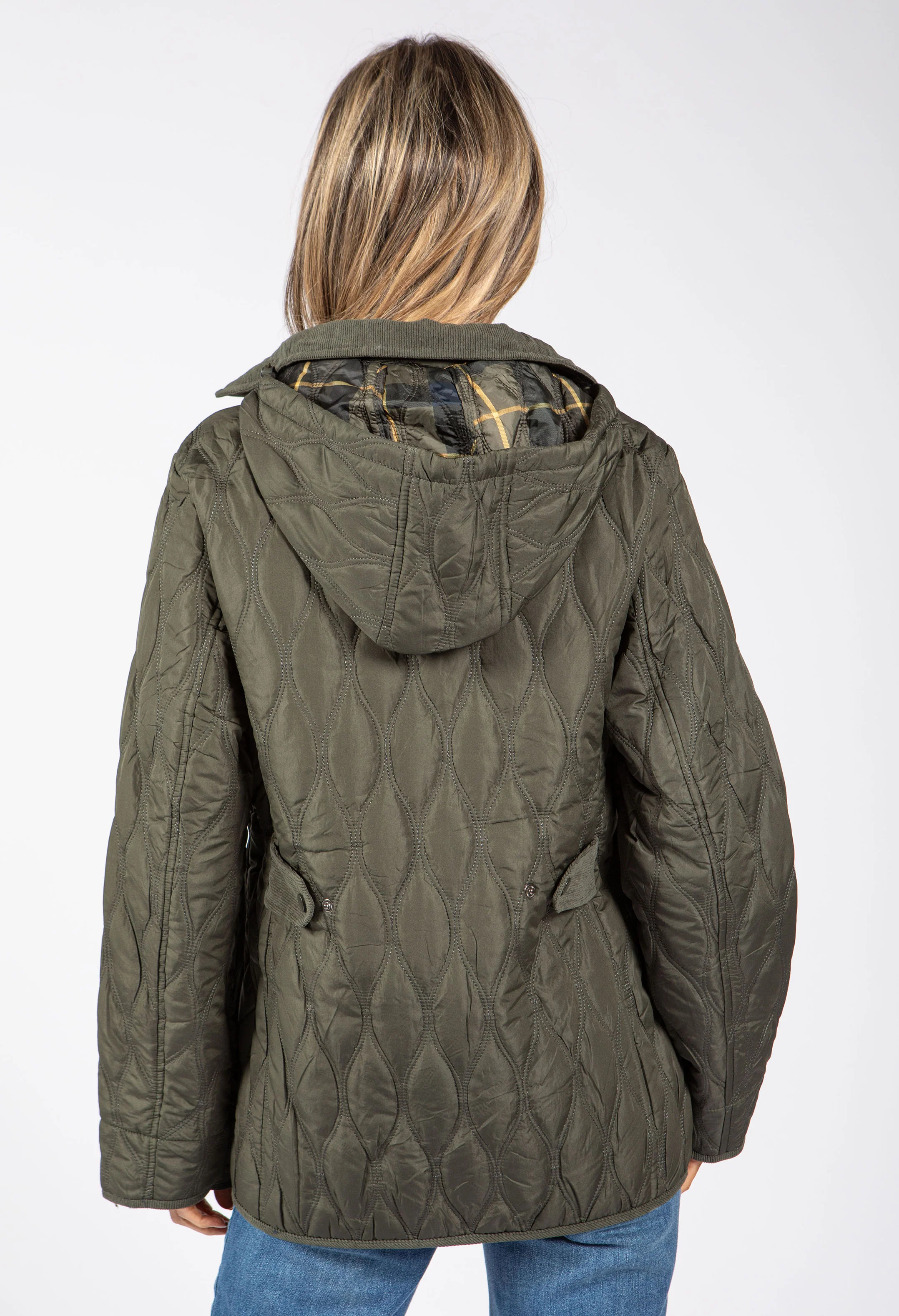 Corduroy Trim Quilted Jacket - Image 16