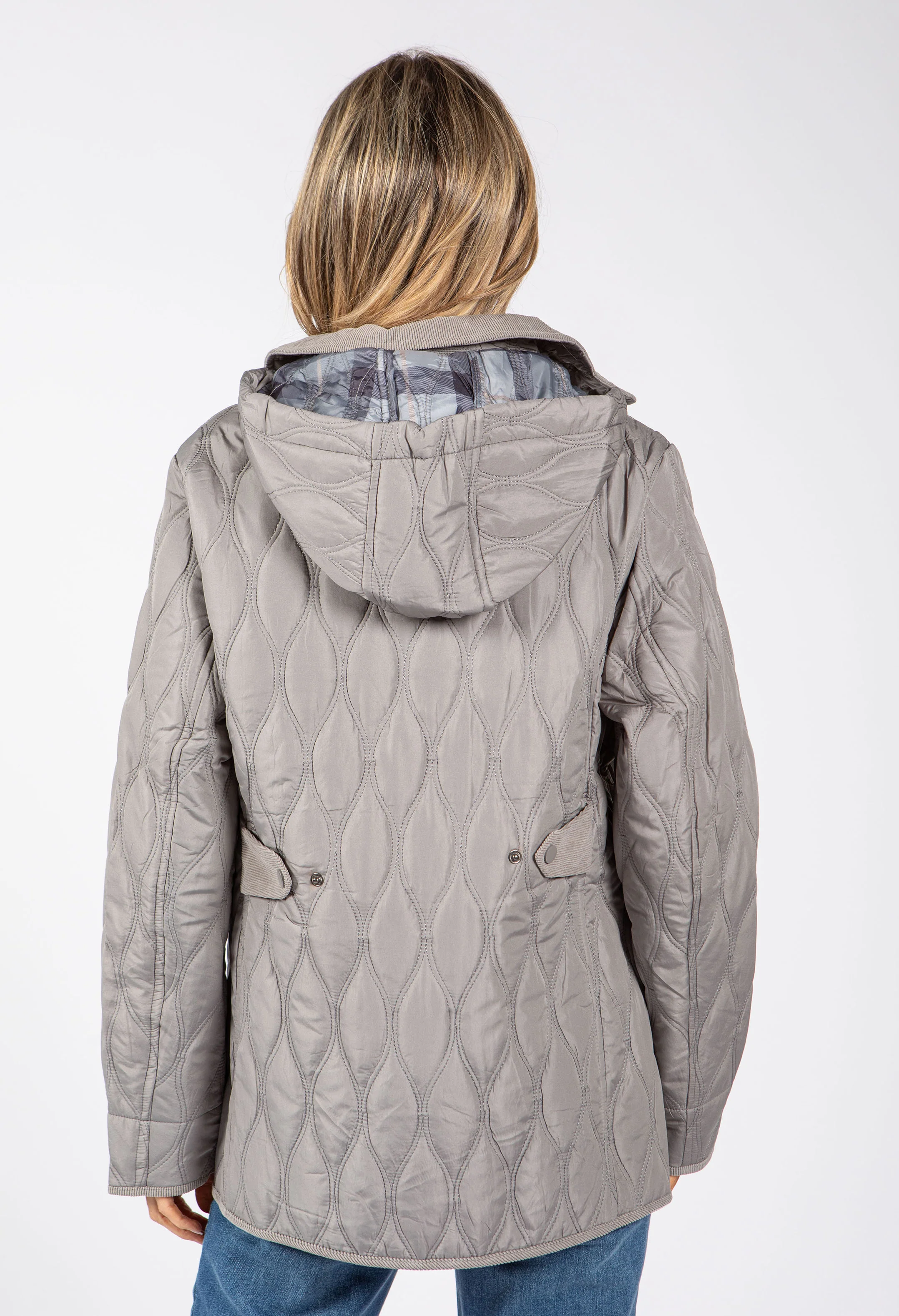 Corduroy Trim Quilted Jacket - Image 20