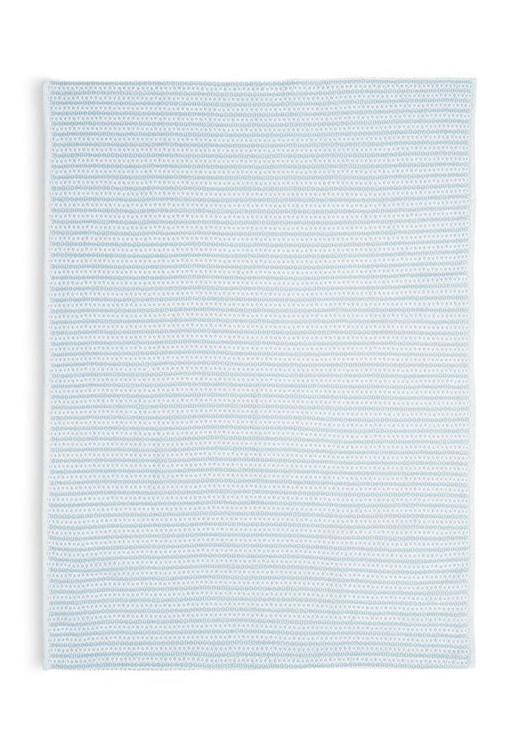 COTTON KNITTED BABY BLANKET | BLUE - Image 3