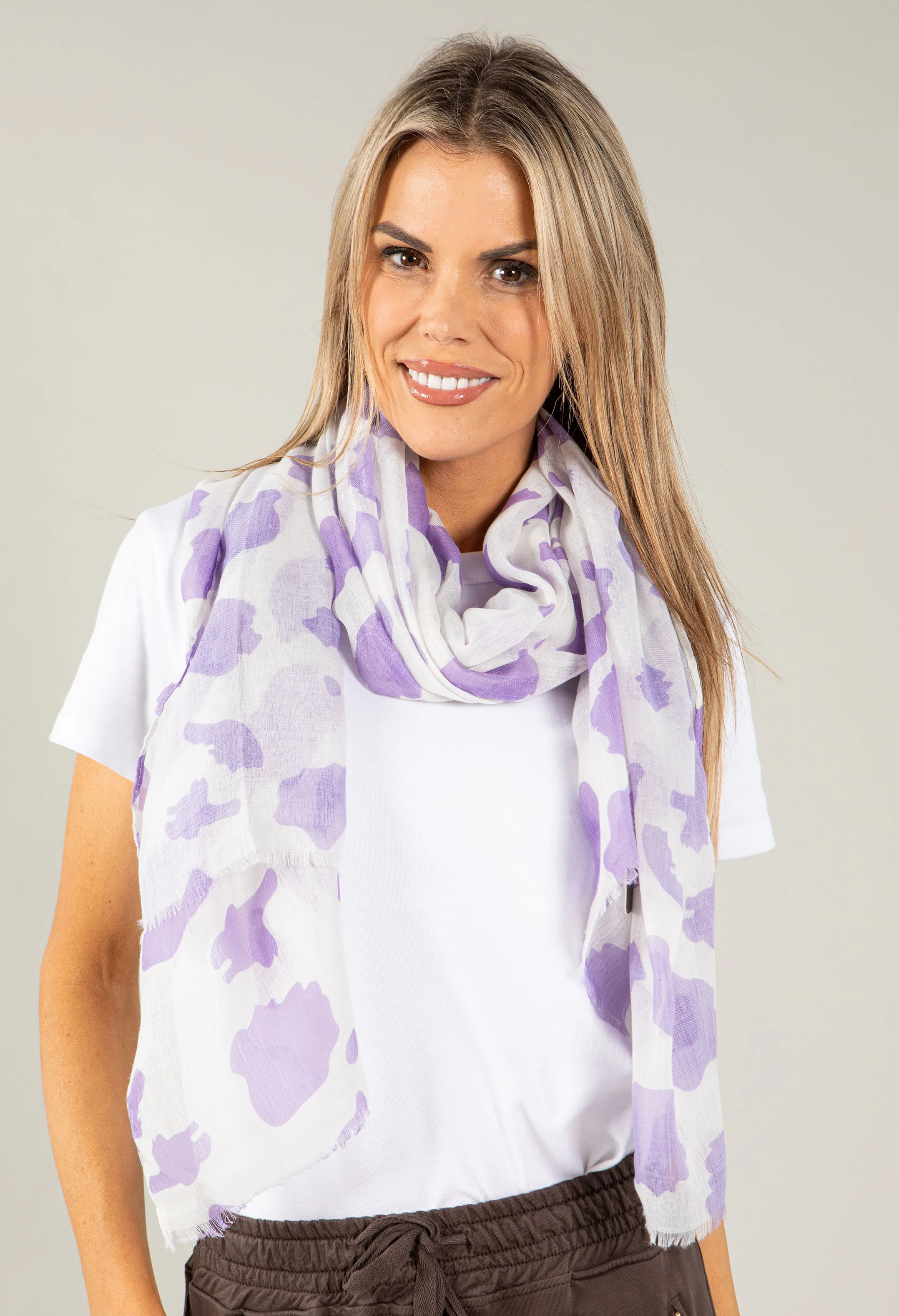 Cow Print Scarf - Image 10