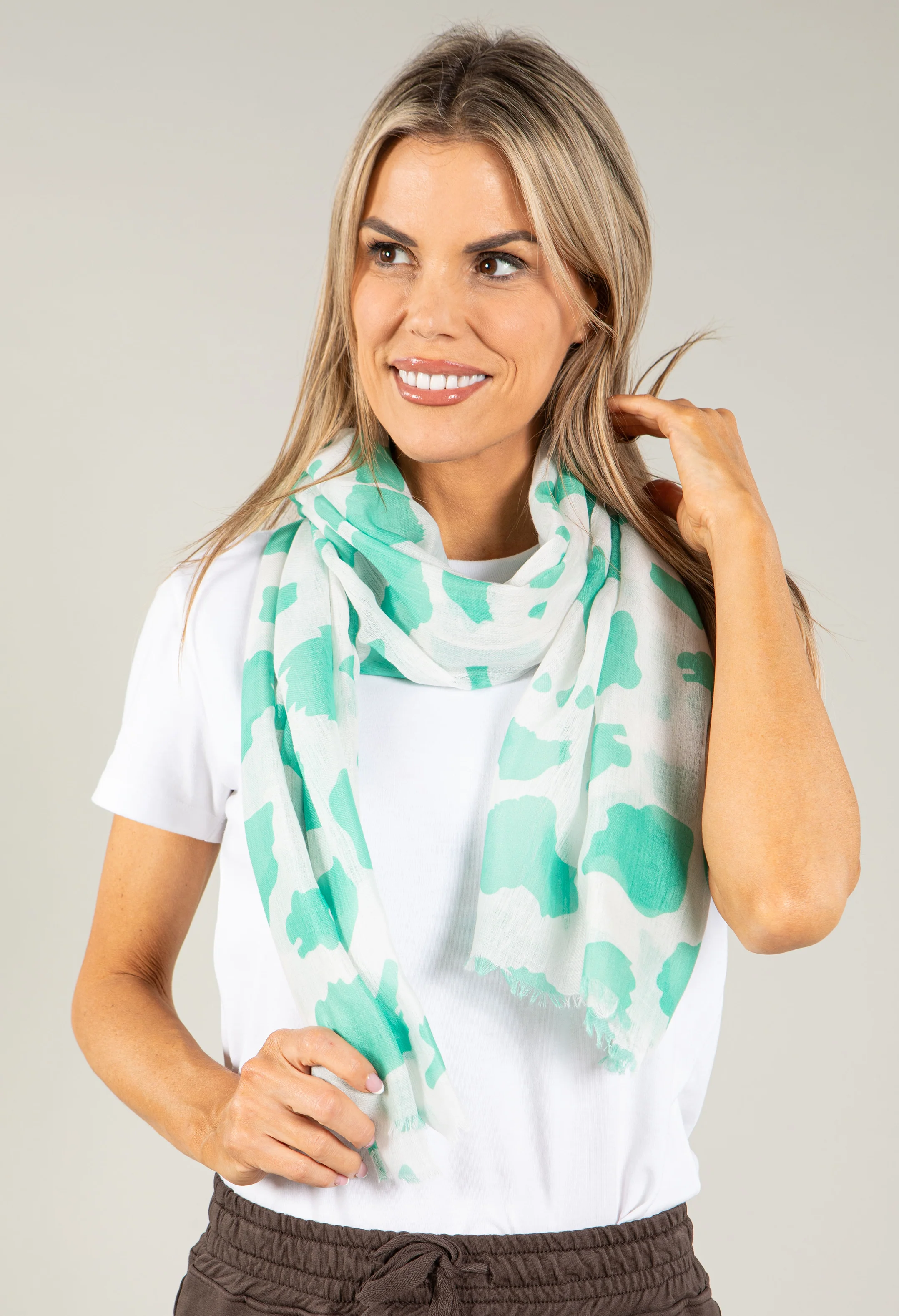 Cow Print Scarf - Image 4