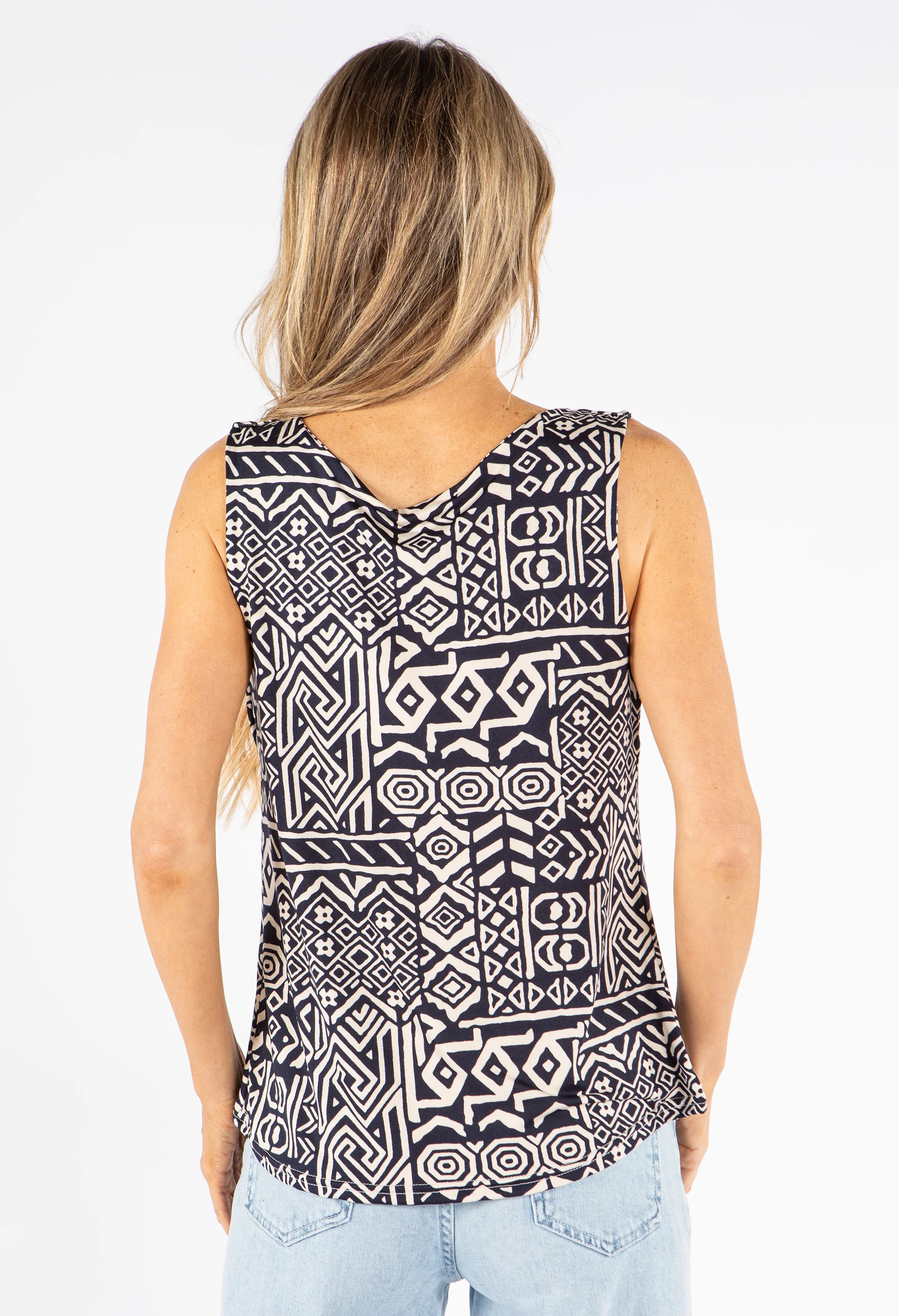 Cowl Neck Sleeveless Top - Image 16