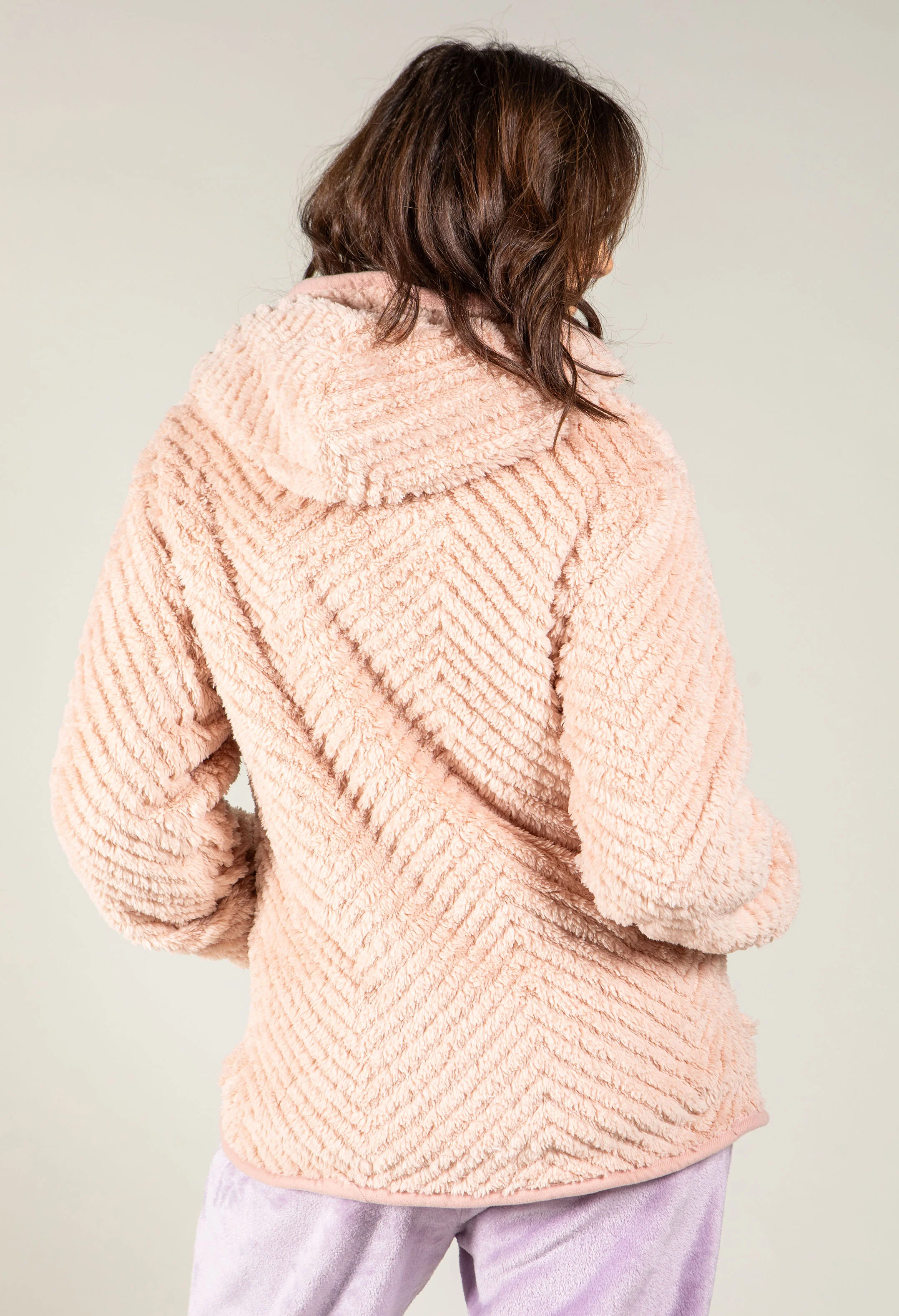 Cozy Jacquard Fleece Hoodie - Image 6