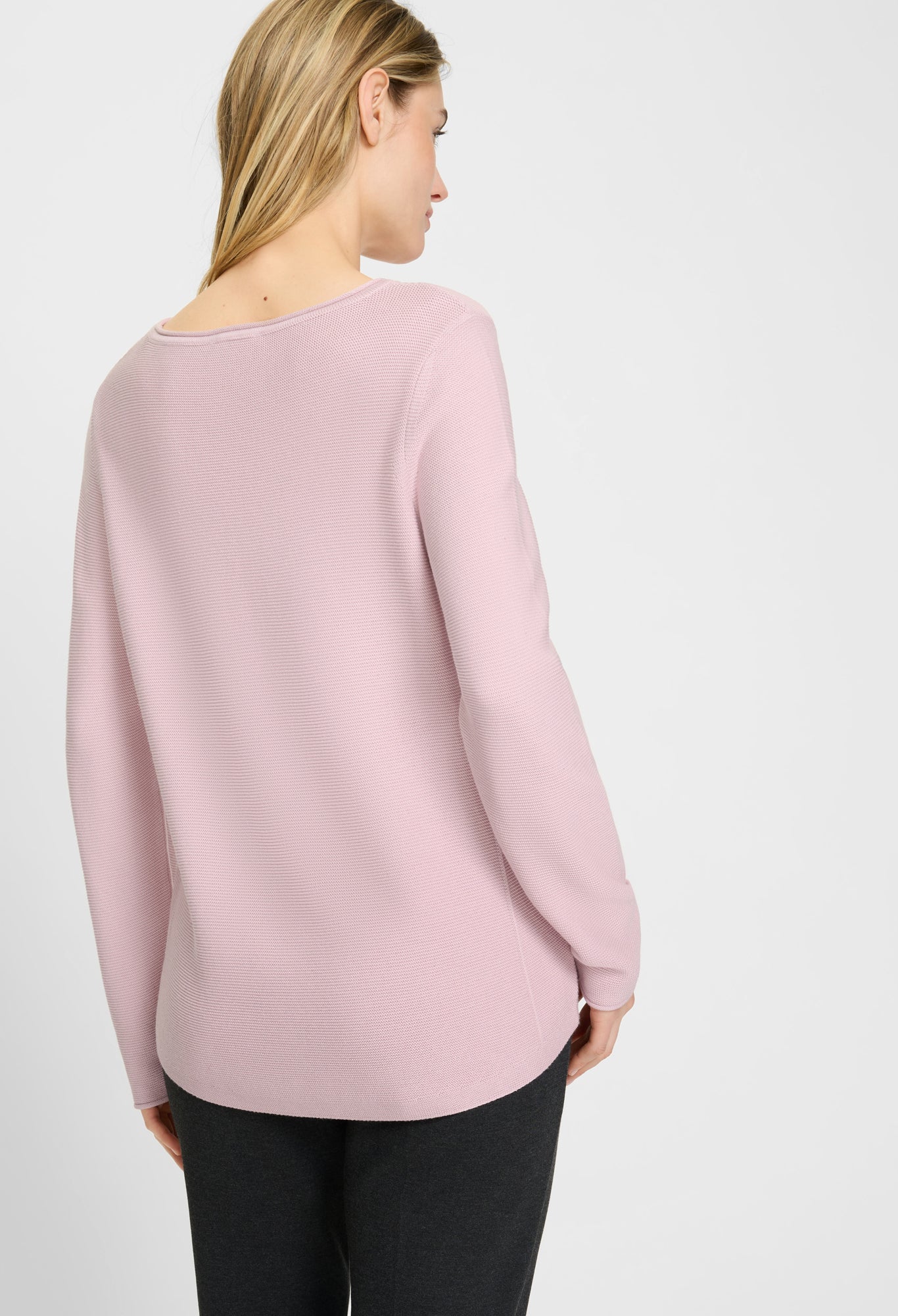 Crew Neck Long Sleeve Pullover - Image 3