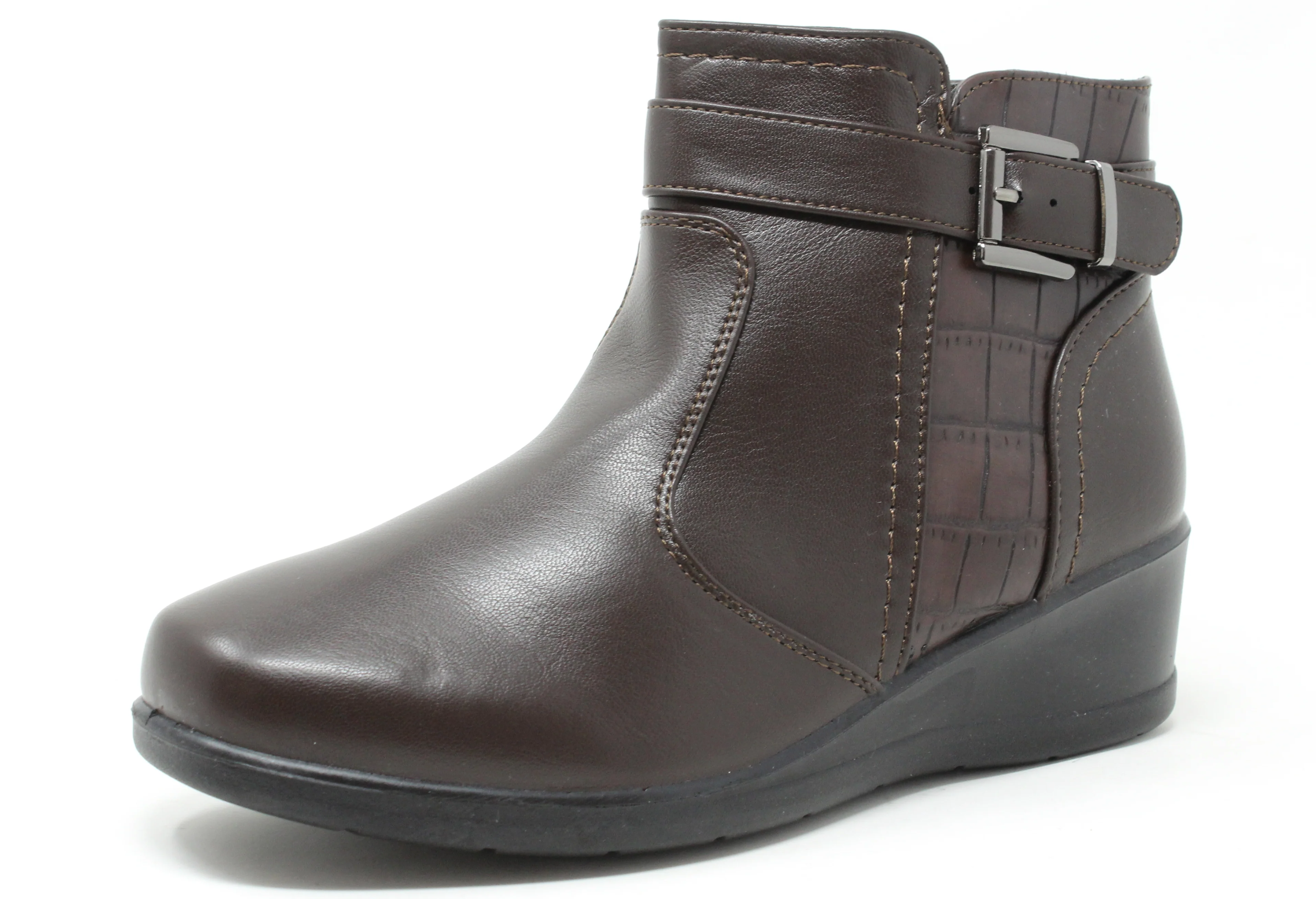 Croc Design Wedge Boot