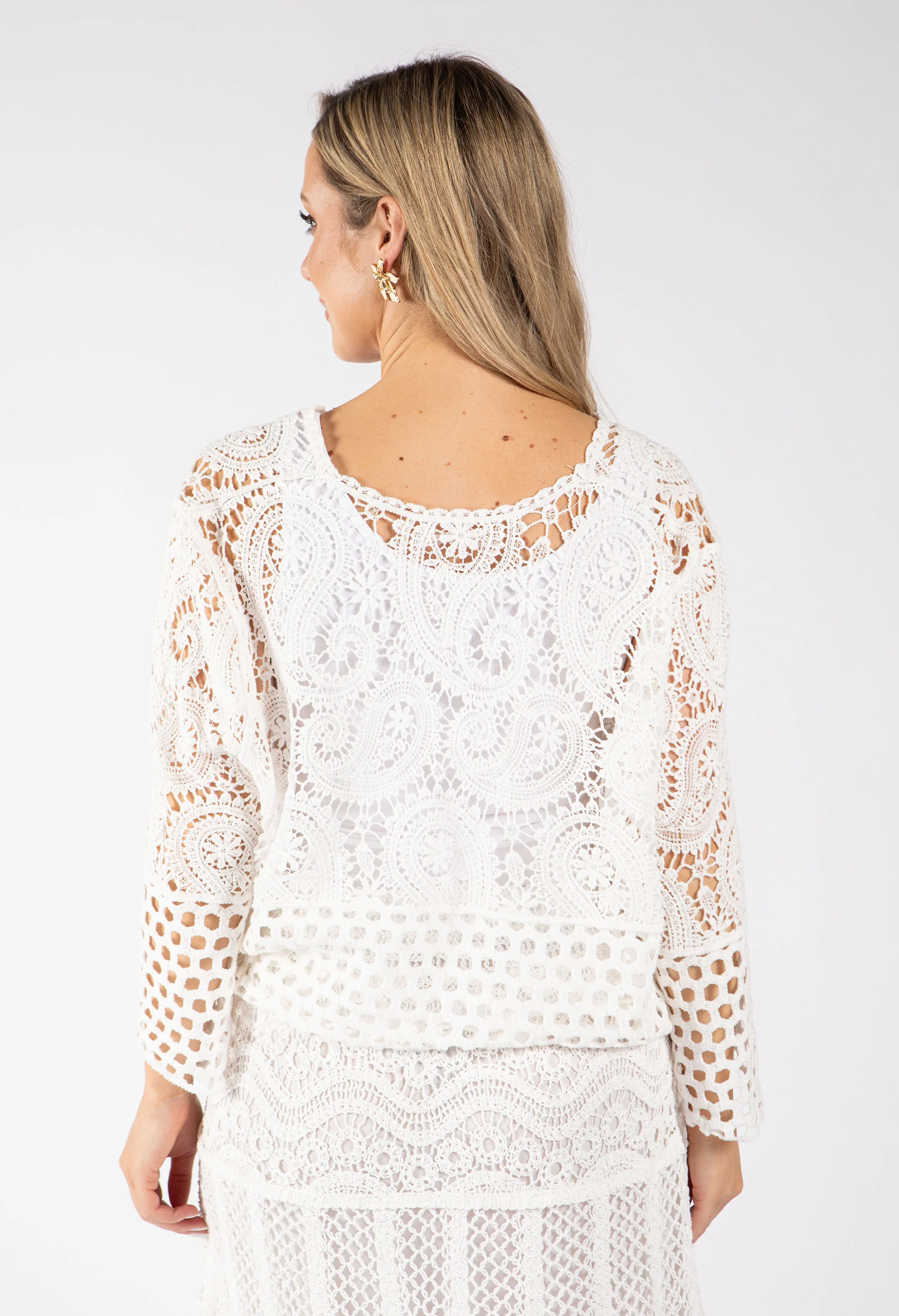 Crochet Knit Cardigan - Image 5