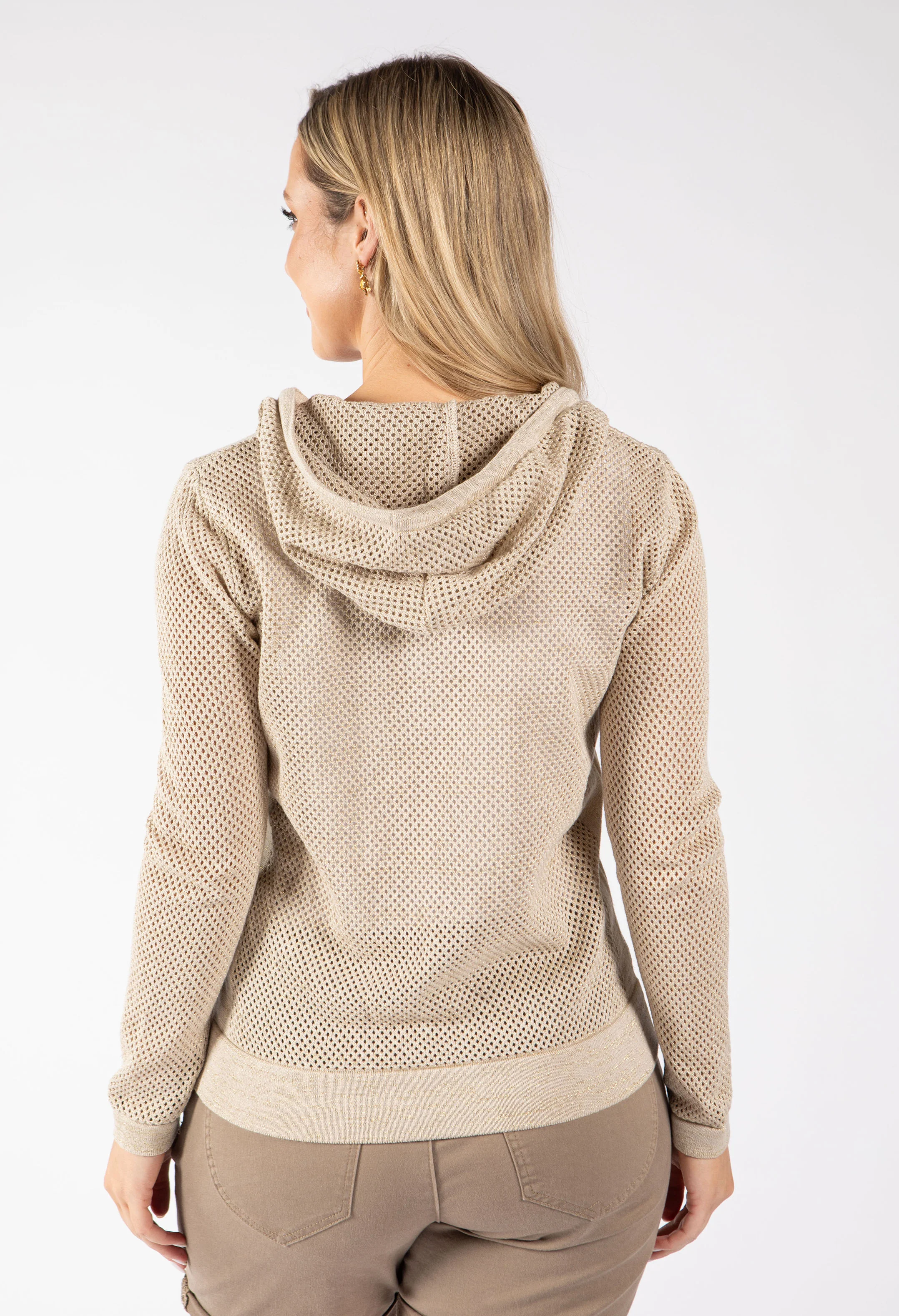 Crochet Knit Hoodie - Image 6