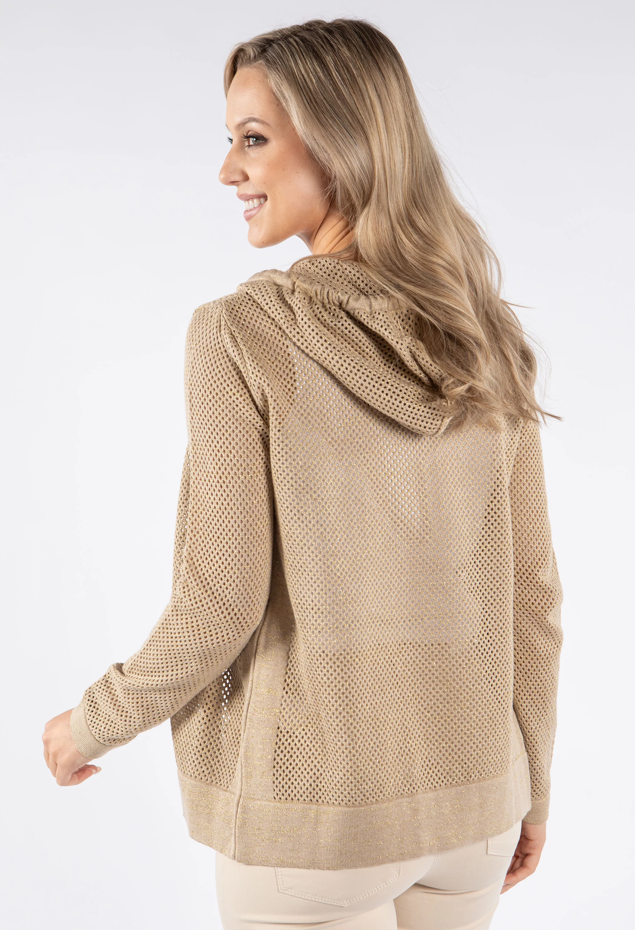 Crochet Knit Hoodie - Image 4