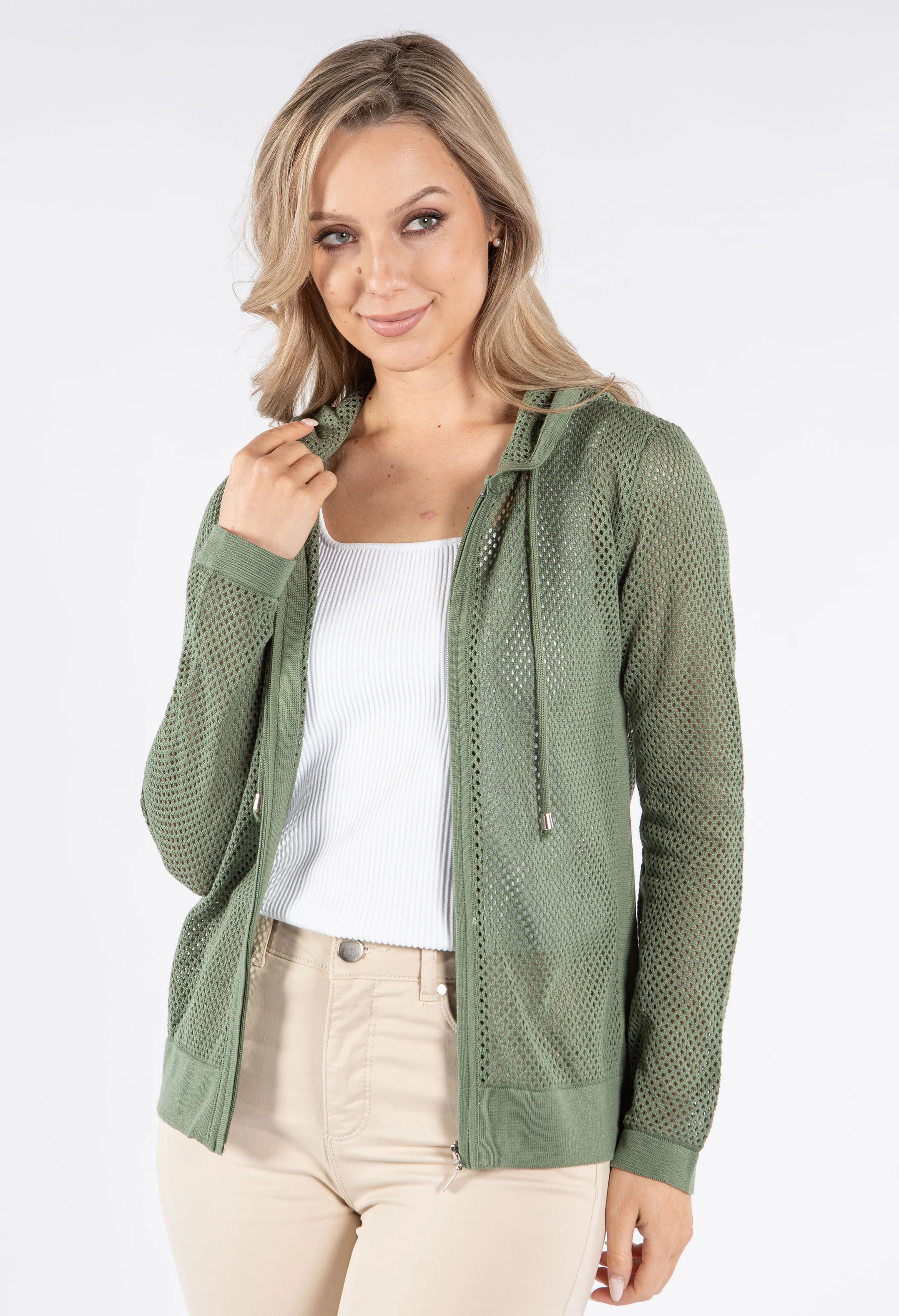 Crochet Knit Hoodie - Image 8