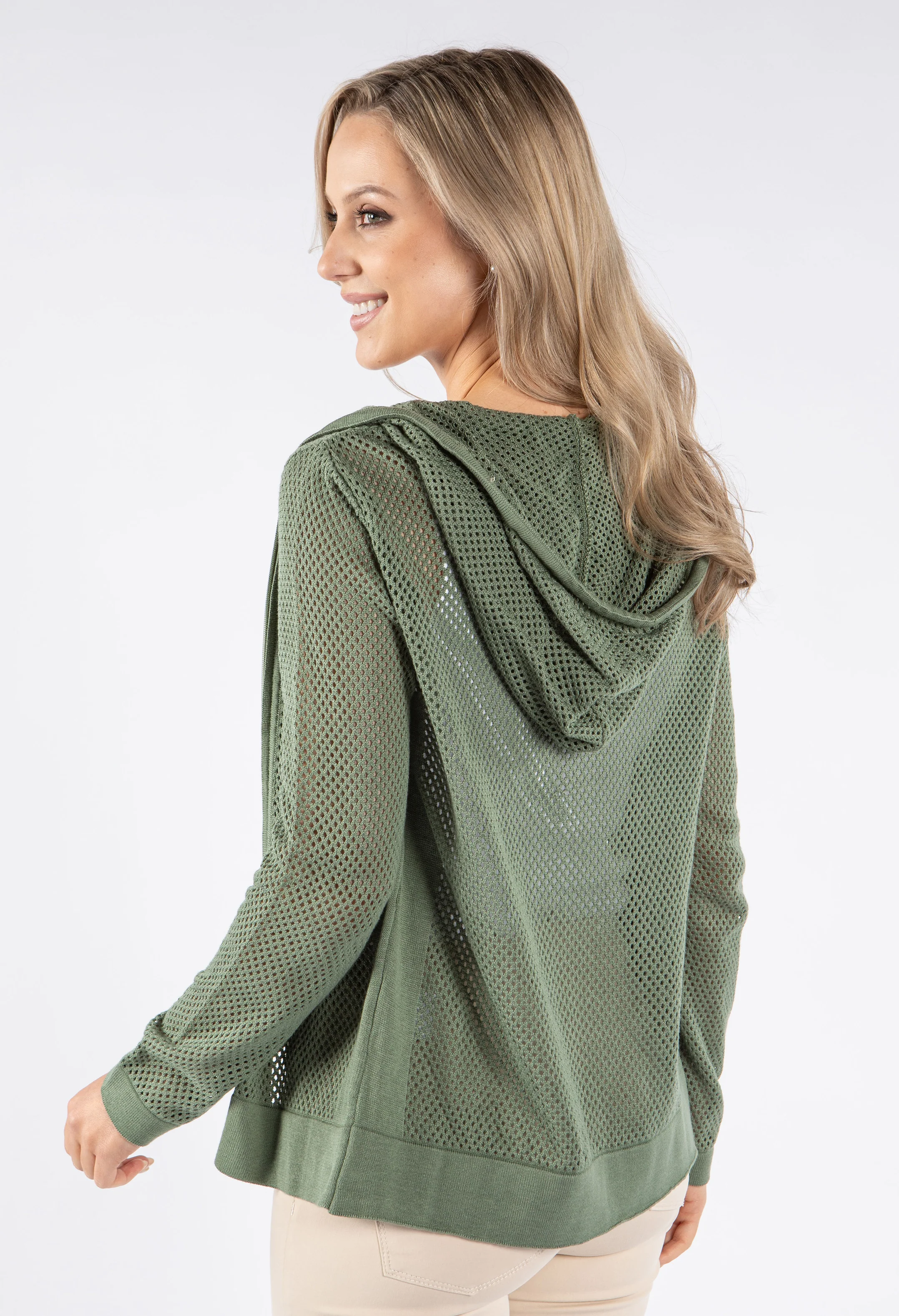 Crochet Knit Hoodie - Image 9