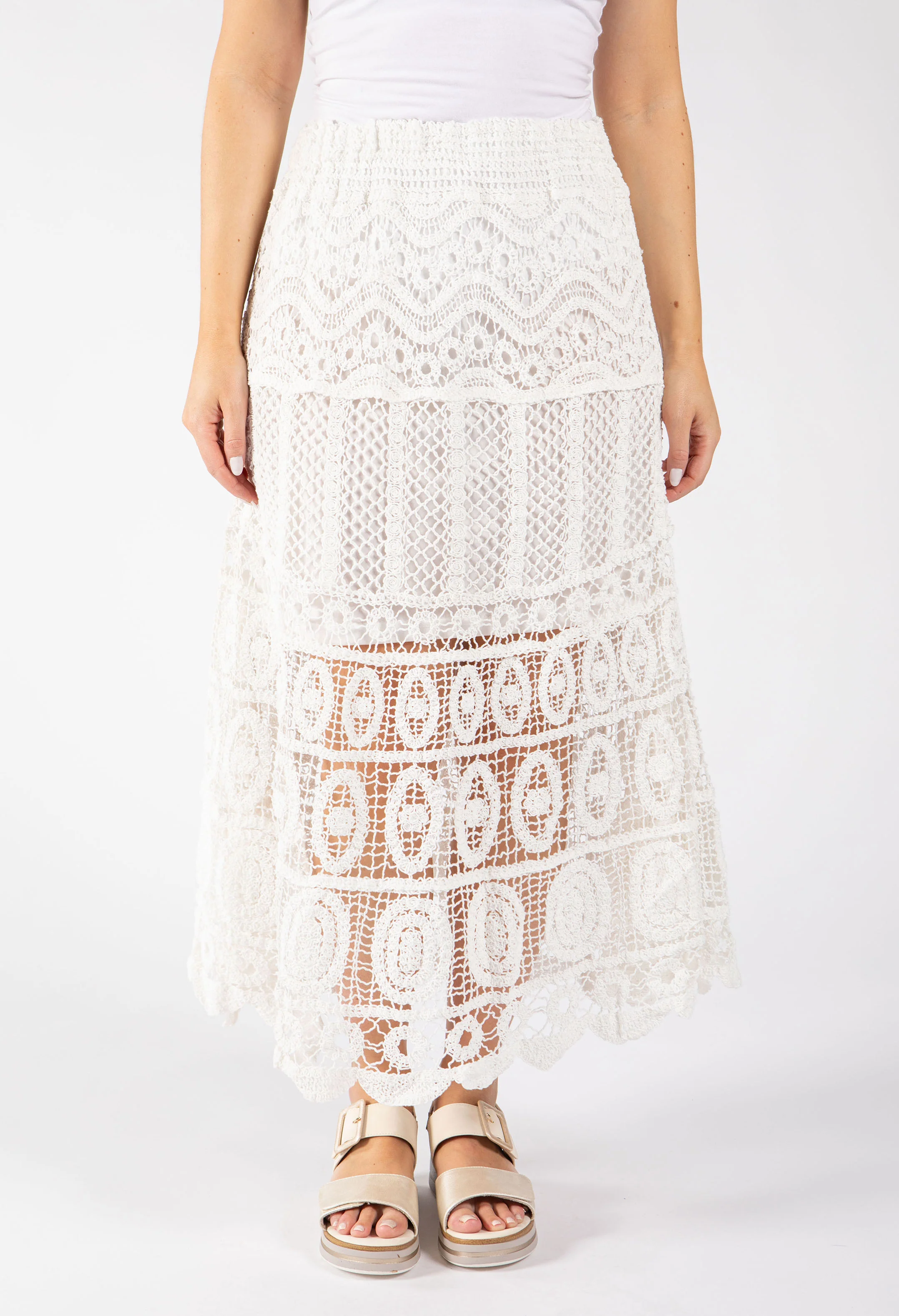 Crochet Midi Skirt - Image 3