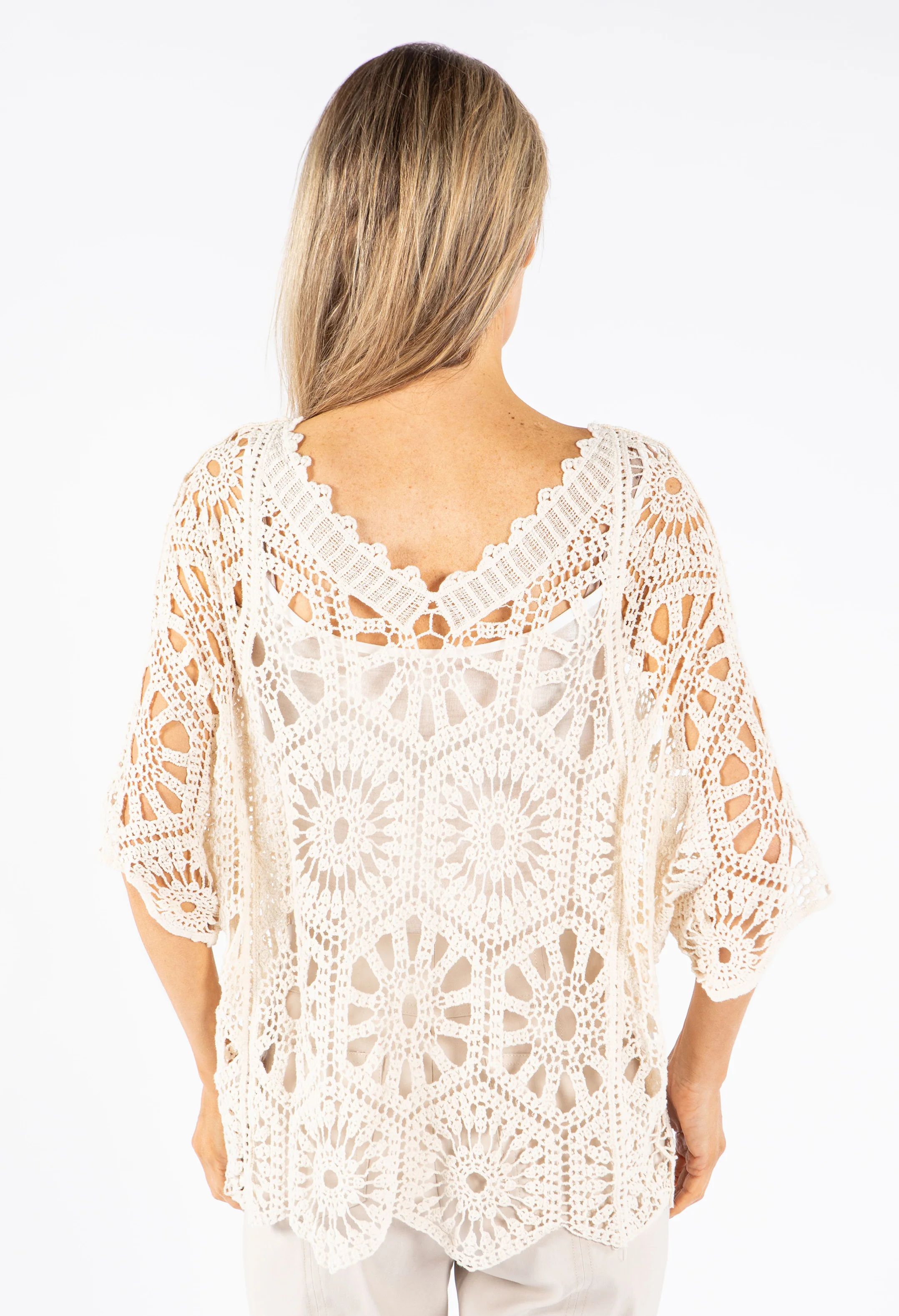 Crochet Two in One V-Neck Top - Image 4